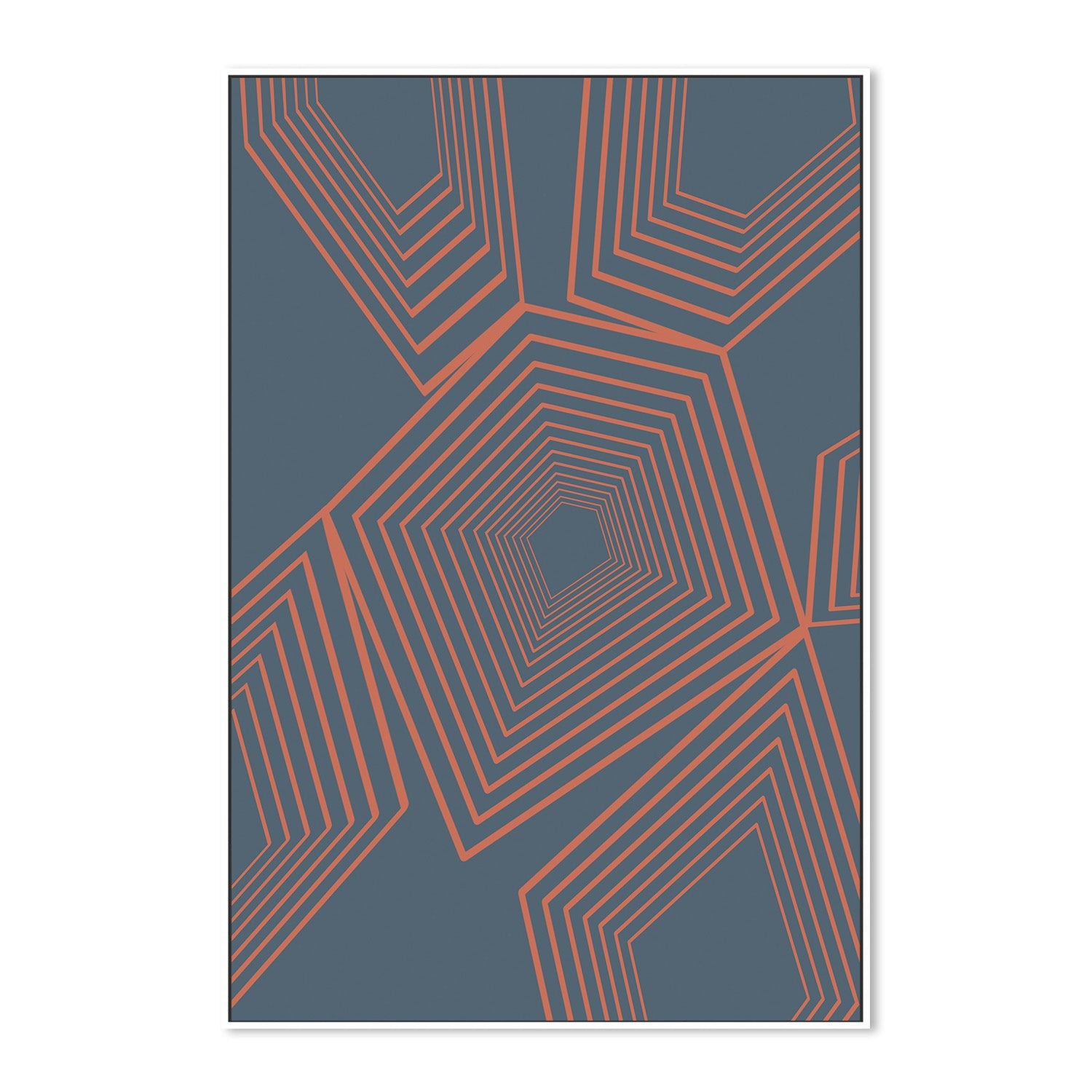wall-art-print-canvas-poster-framed-Pentagon On Repeat , By JL Design-5