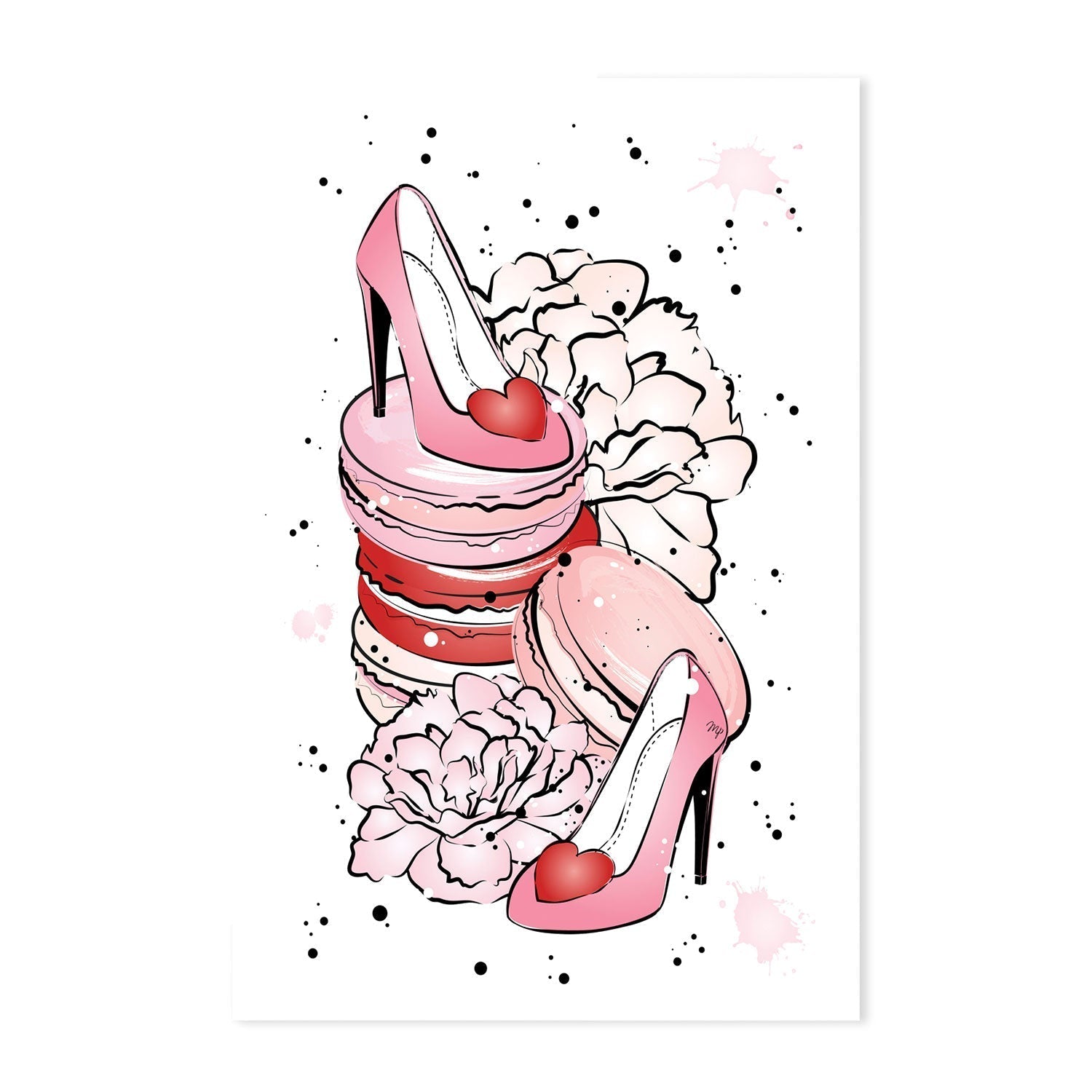 wall-art-print-canvas-poster-framed-Peony Heels-GIOIA-WALL-ART