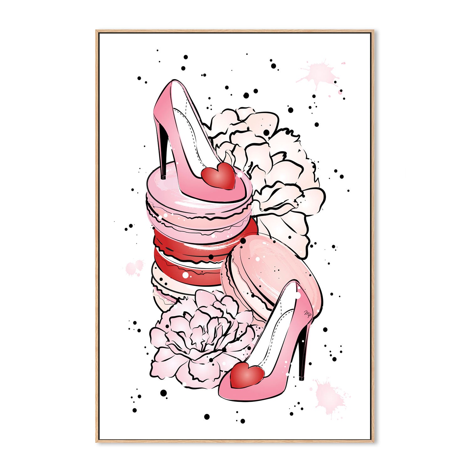 wall-art-print-canvas-poster-framed-Peony Heels-GIOIA-WALL-ART