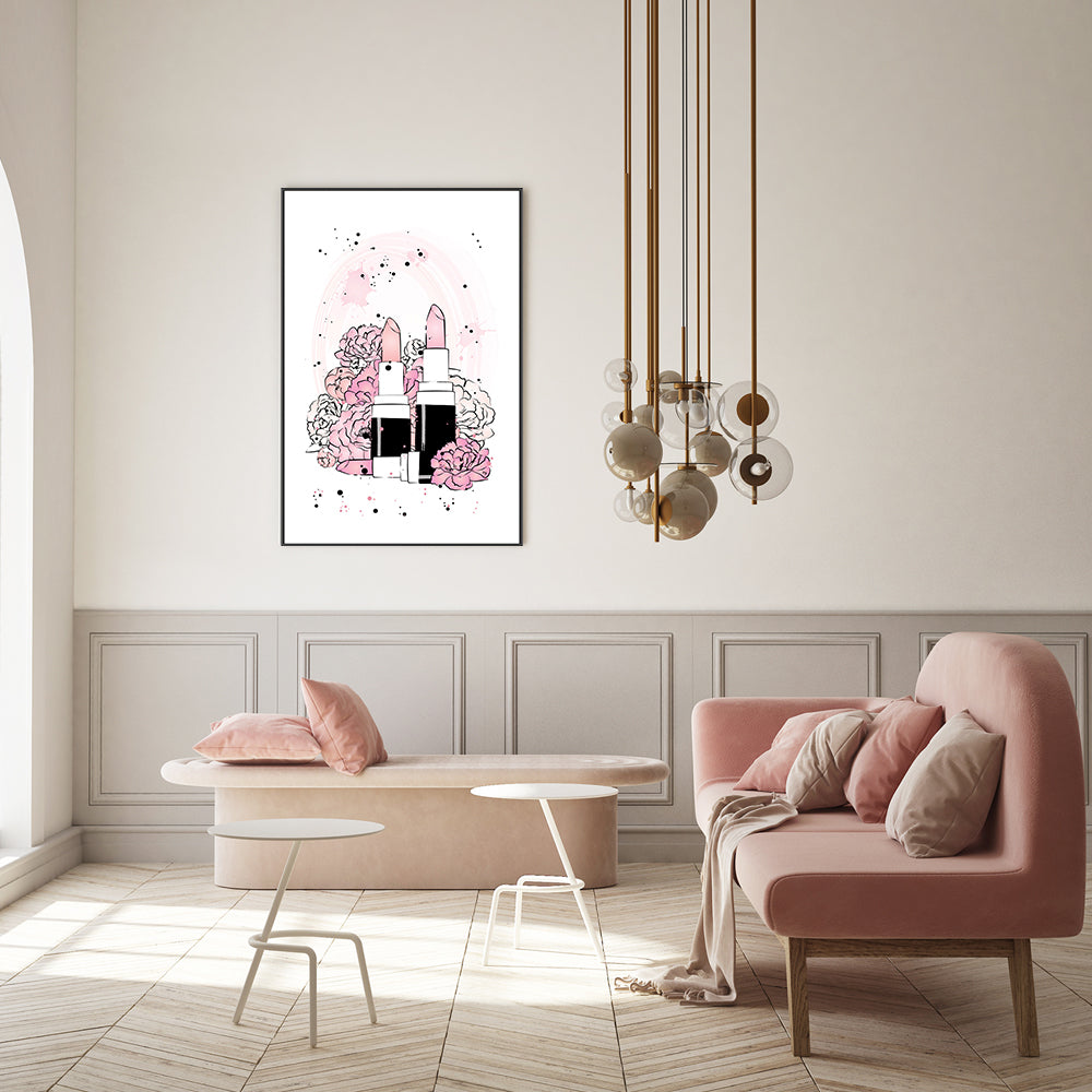 wall-art-print-canvas-poster-framed-Peony Lipsticks-GIOIA-WALL-ART