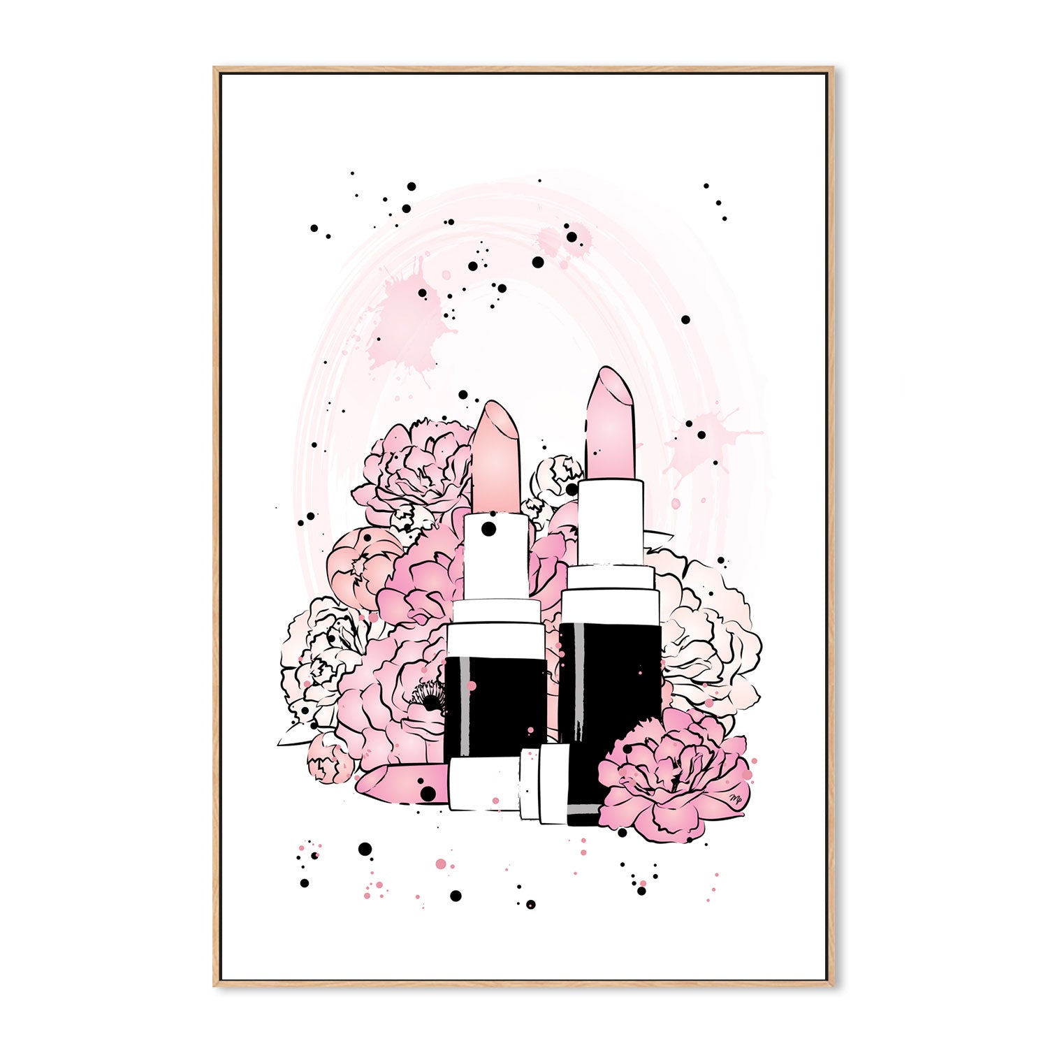 wall-art-print-canvas-poster-framed-Peony Lipsticks-GIOIA-WALL-ART