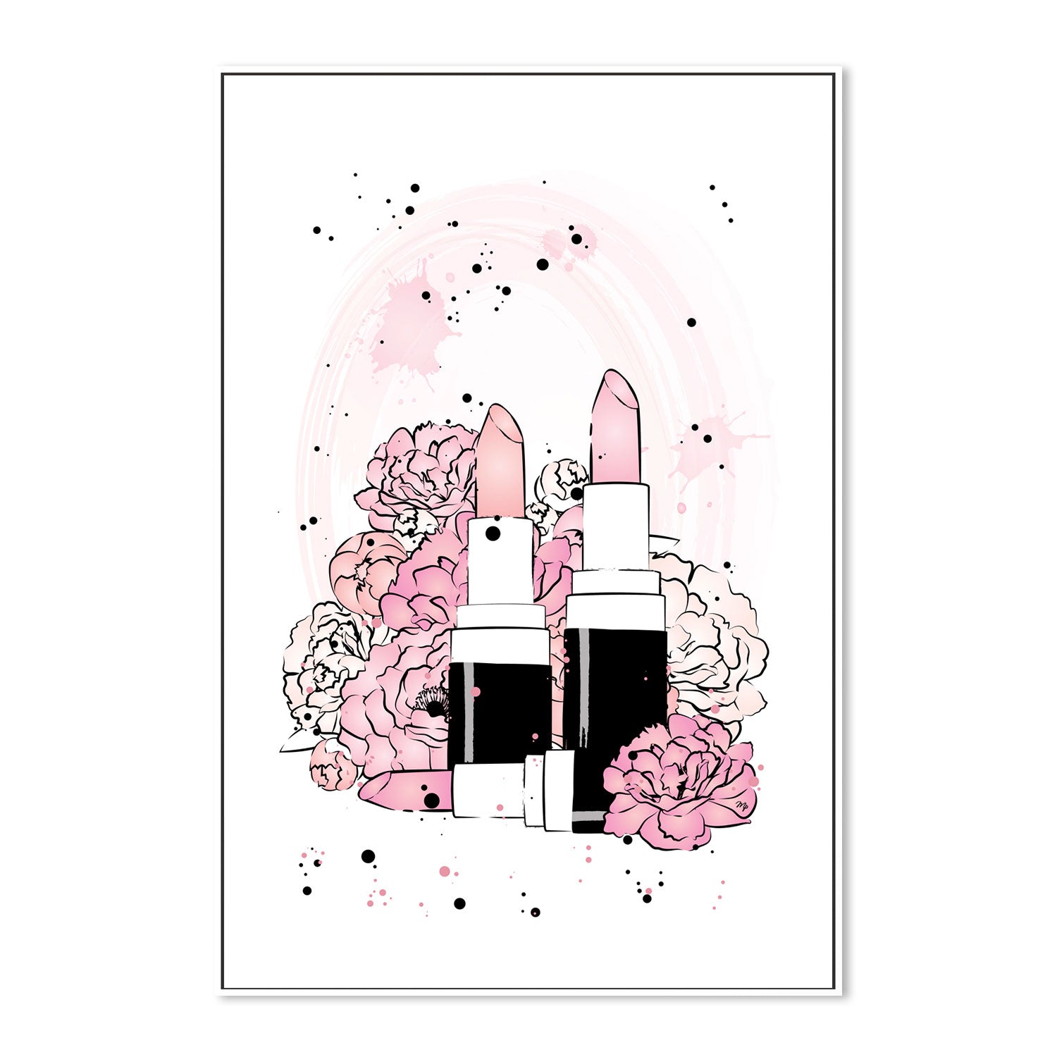 wall-art-print-canvas-poster-framed-Peony Lipsticks-GIOIA-WALL-ART