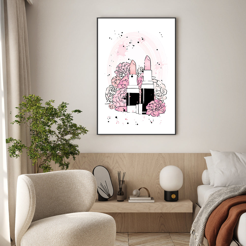 wall-art-print-canvas-poster-framed-Peony Lipsticks-GIOIA-WALL-ART