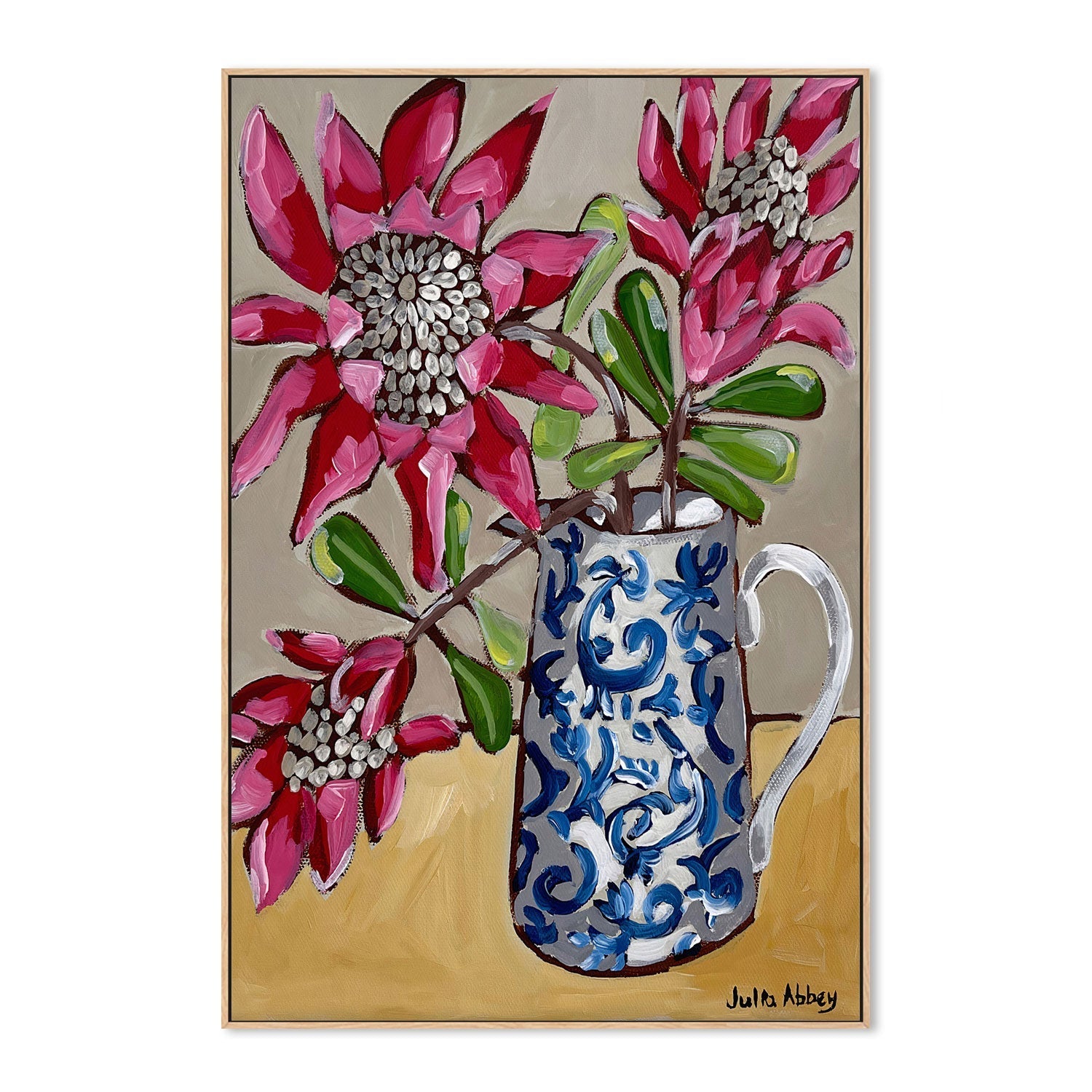 wall-art-print-canvas-poster-framed-Perfect Proteas , By Julia Abbey-4
