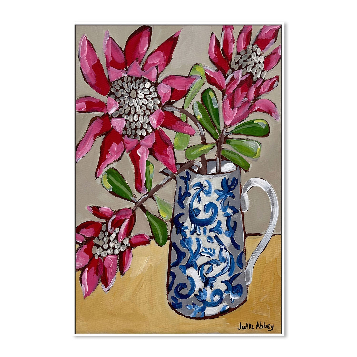 wall-art-print-canvas-poster-framed-Perfect Proteas , By Julia Abbey-5