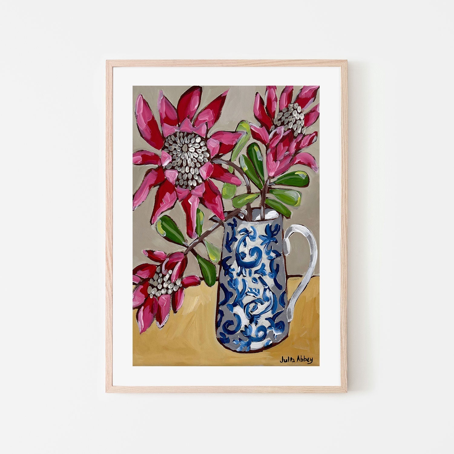 wall-art-print-canvas-poster-framed-Perfect Proteas , By Julia Abbey-6