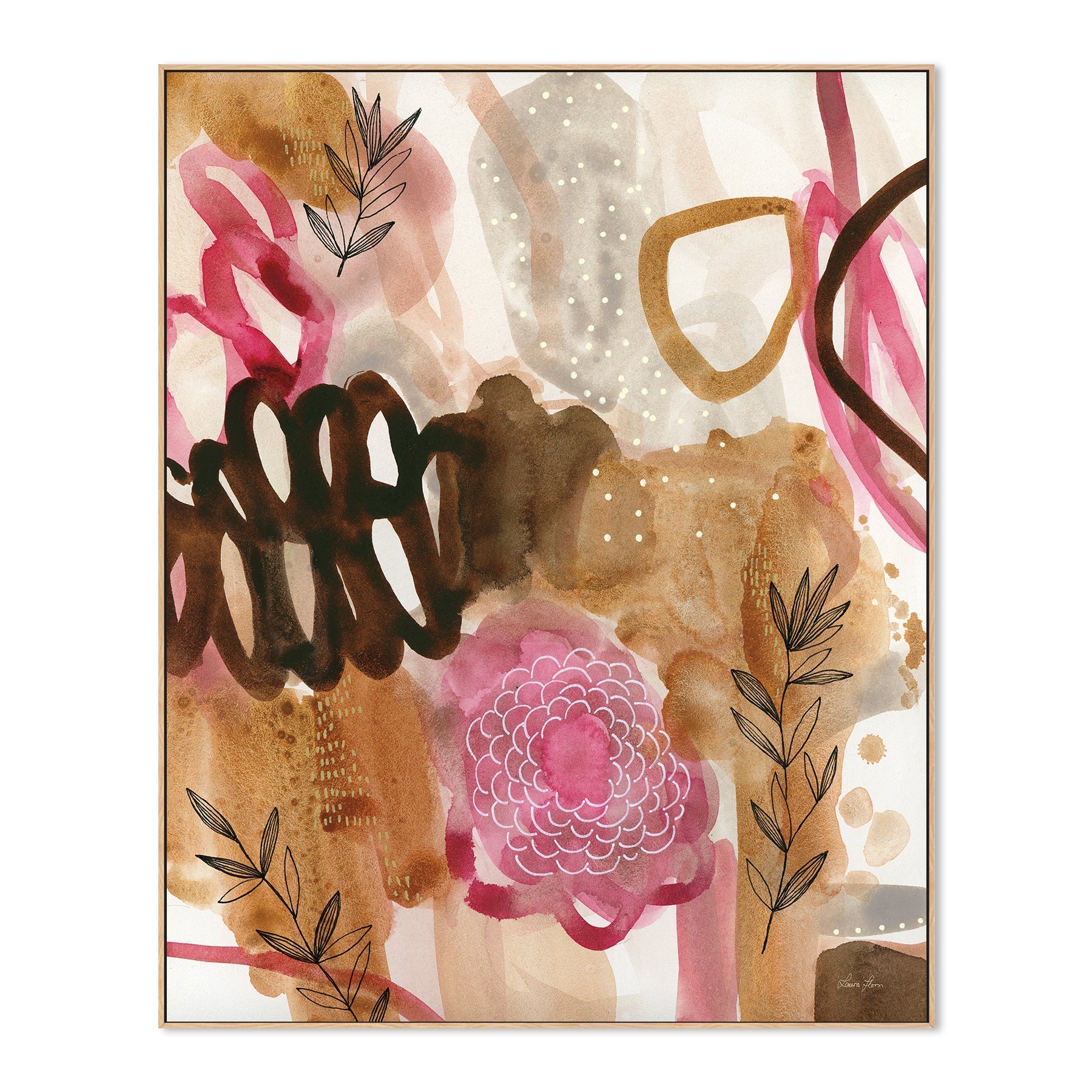 wall-art-print-canvas-poster-framed-Petals and Fronds , By Laura Horn-4