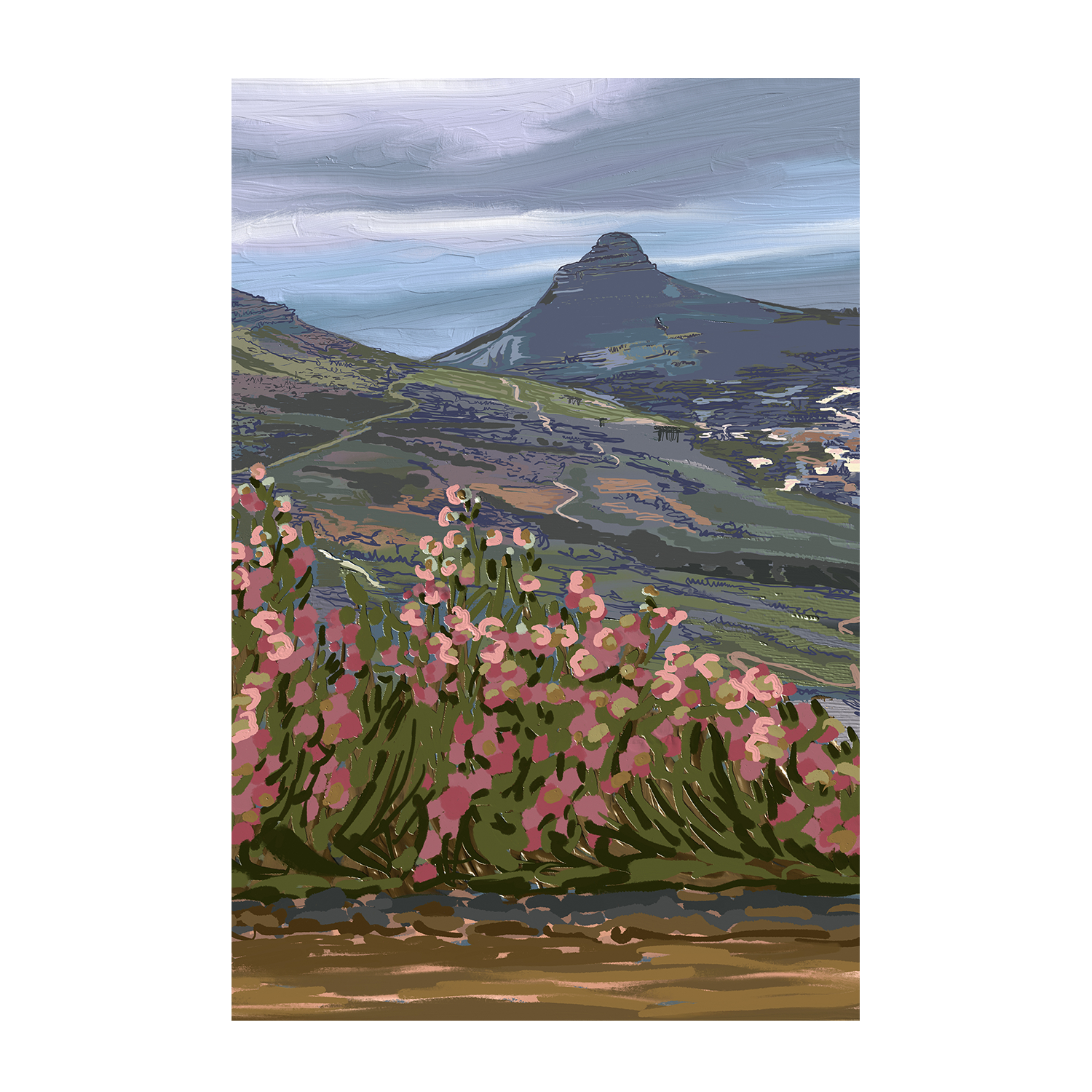 wall-art-print-canvas-poster-framed-Petals and Peaks, Cape Town, South Africa, 2024 , By Jenna Alheit-1