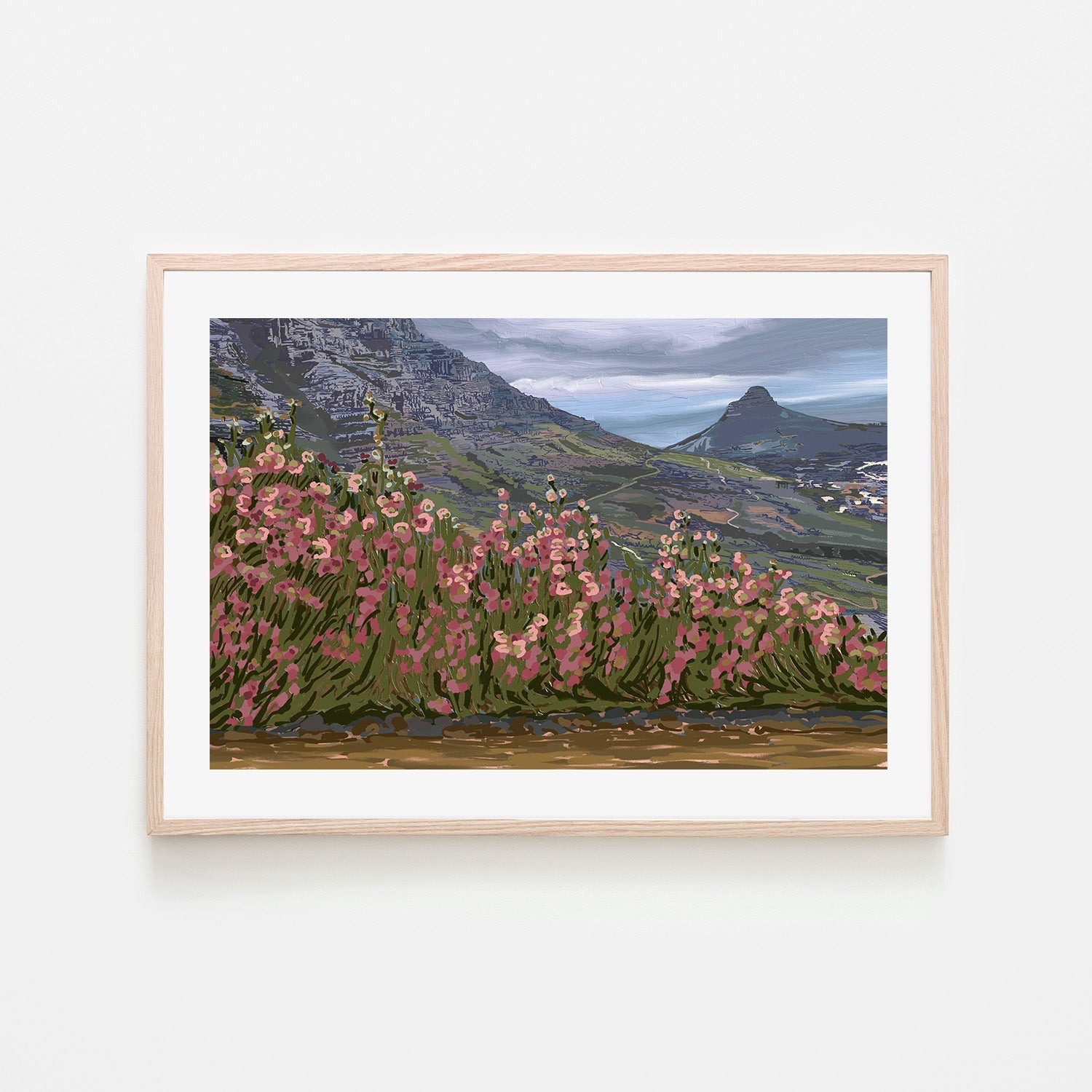 wall-art-print-canvas-poster-framed-Petals and Peaks, Cape Town, South Africa, 2024 , By Jenna Alheit-6
