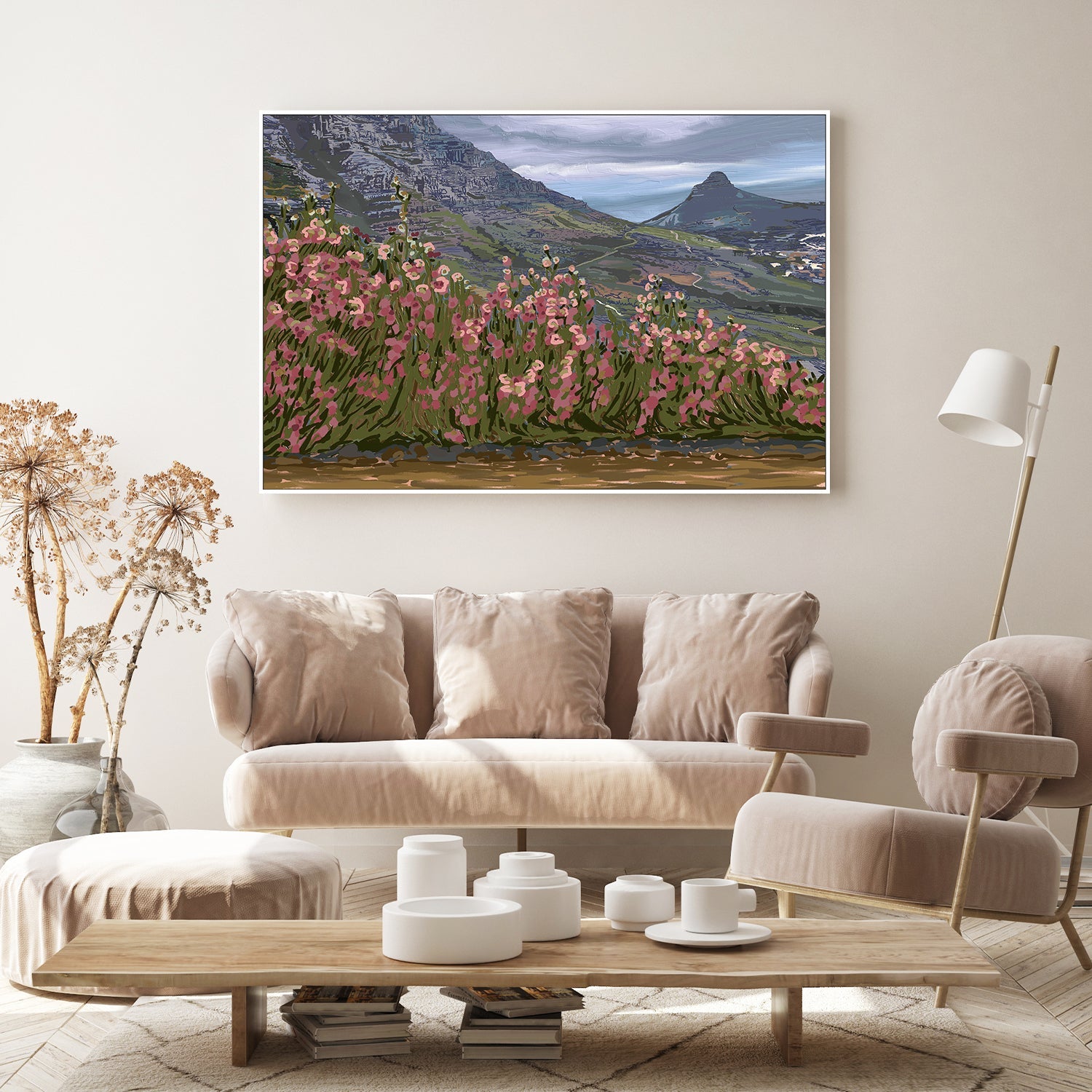 wall-art-print-canvas-poster-framed-Petals and Peaks, Cape Town, South Africa, 2024 , By Jenna Alheit-7