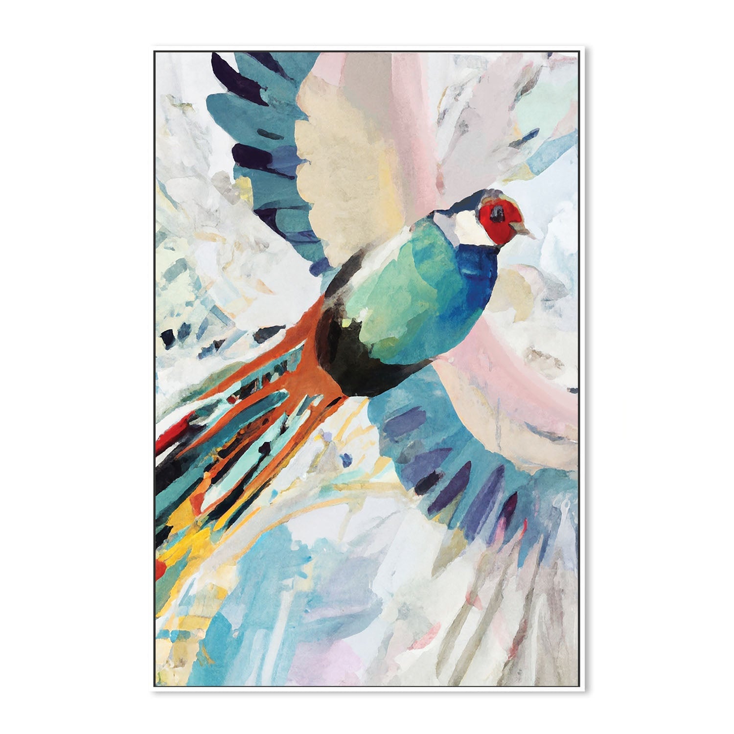 wall-art-print-canvas-poster-framed-Pheasant Flight , By Stacey Williams-5