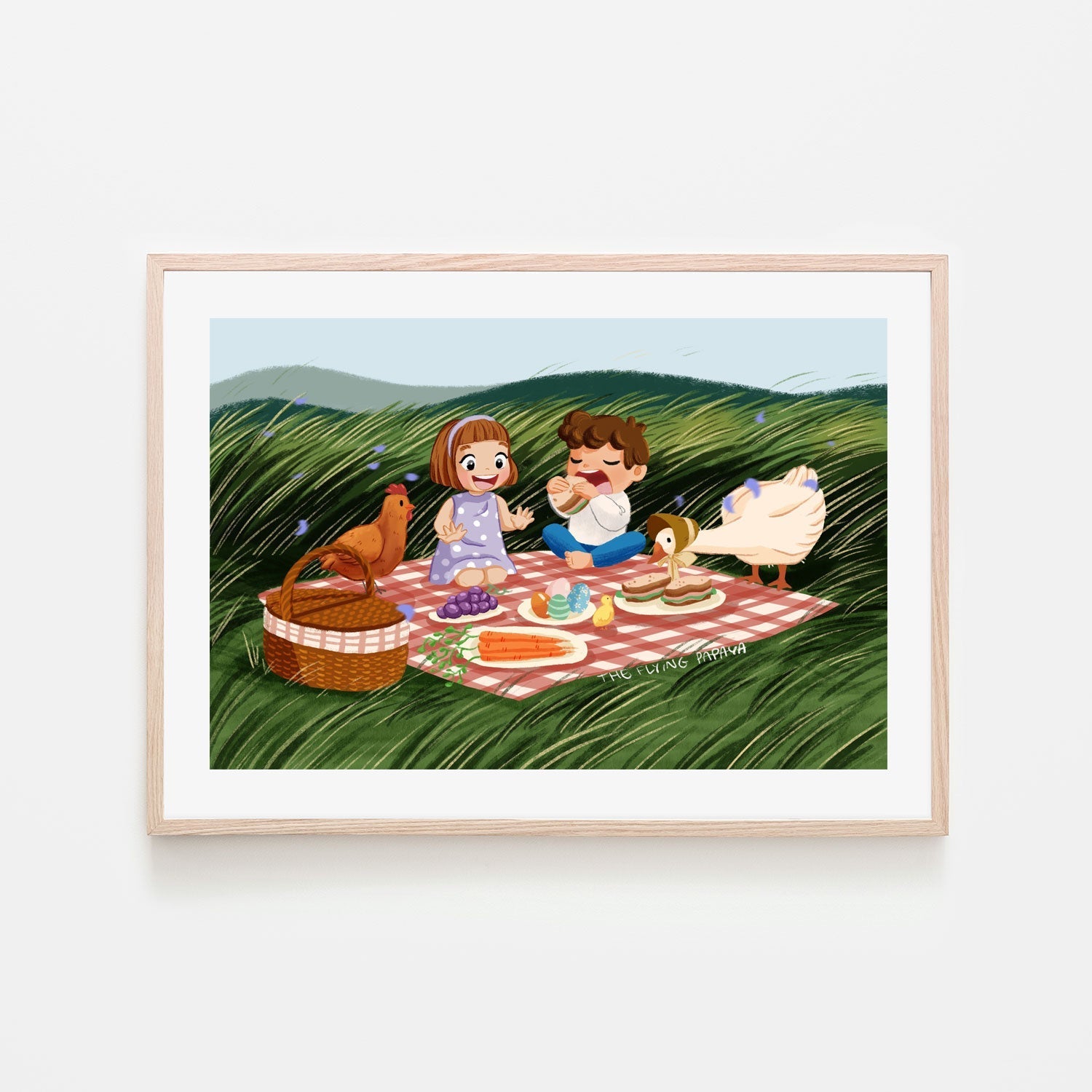 wall-art-print-canvas-poster-framed-Picnic , By The Flying Papaya-6
