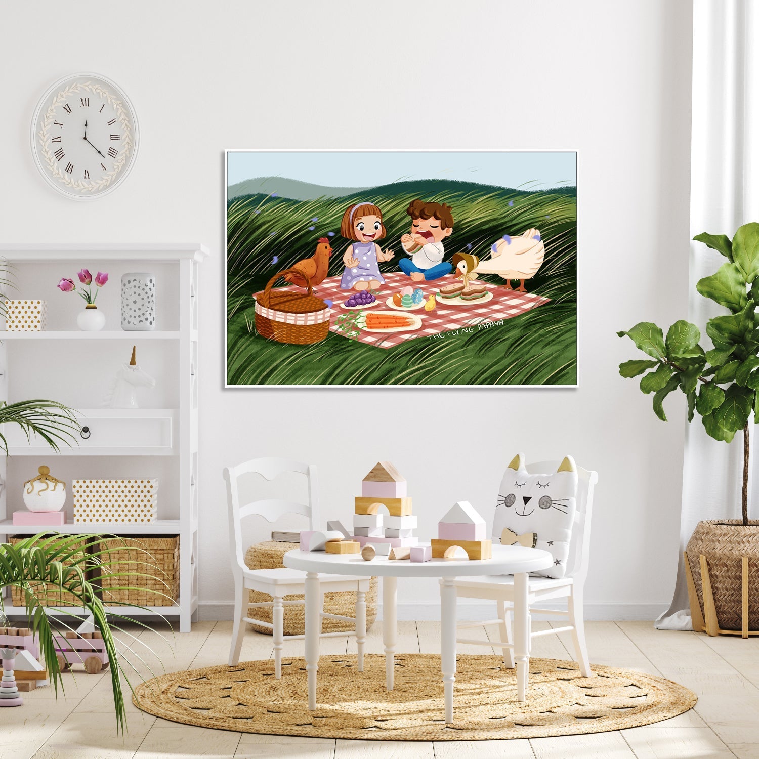 wall-art-print-canvas-poster-framed-Picnic , By The Flying Papaya-7