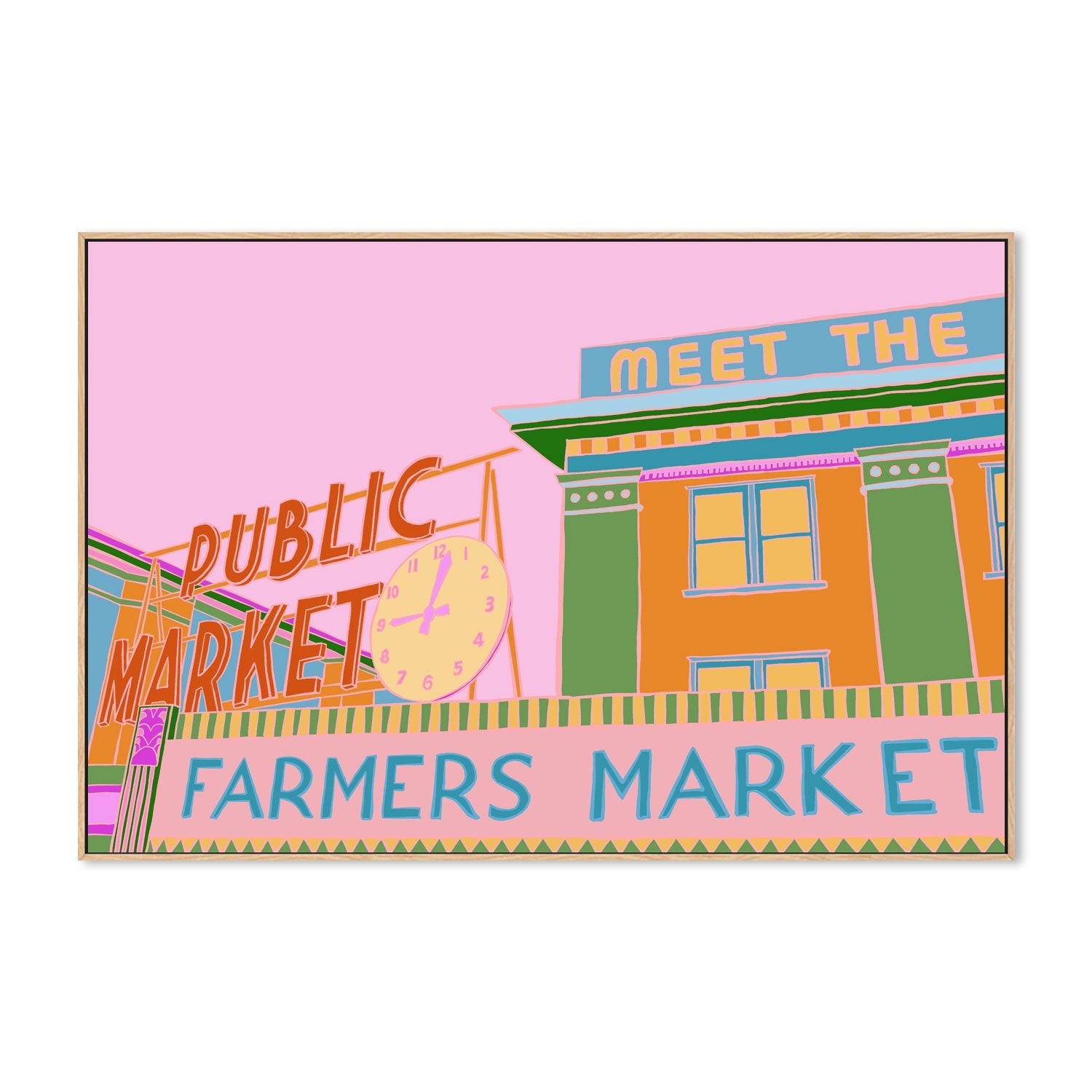 wall-art-print-canvas-poster-framed-Pike Place Market-4
