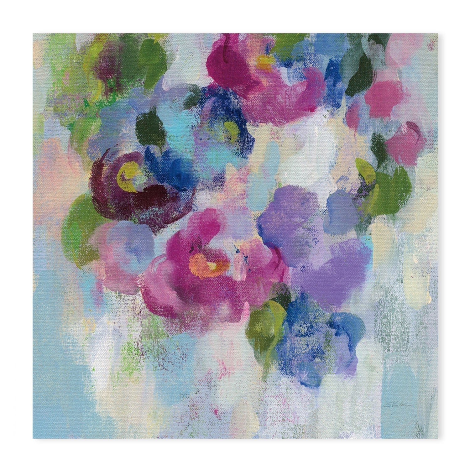 wall-art-print-canvas-poster-framed-Pink and Blue, Style B-by-Silvia Vassileva-Gioia Wall Art