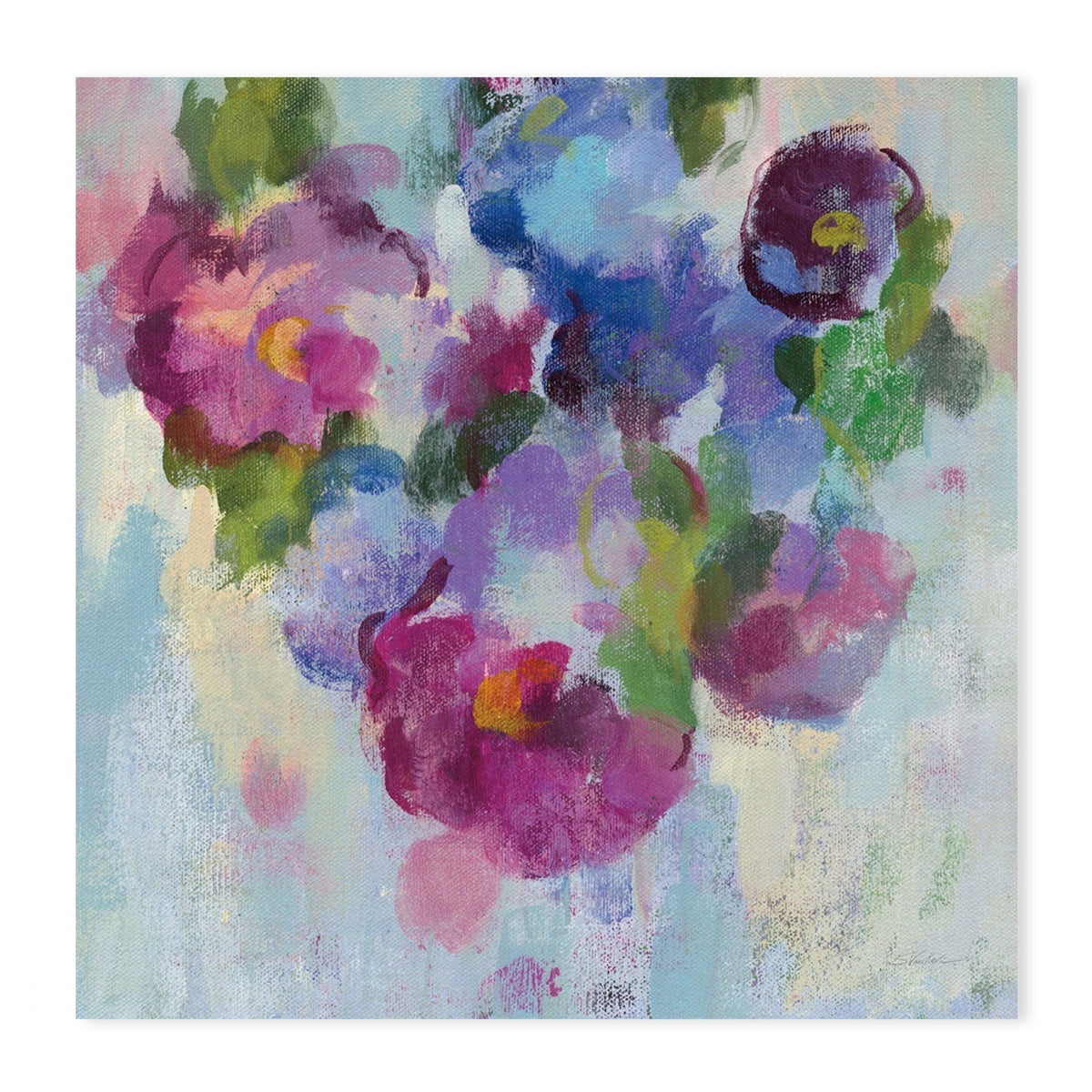 wall-art-print-canvas-poster-framed-Pink and Blue, Style C-by-Silvia Vassileva-Gioia Wall Art