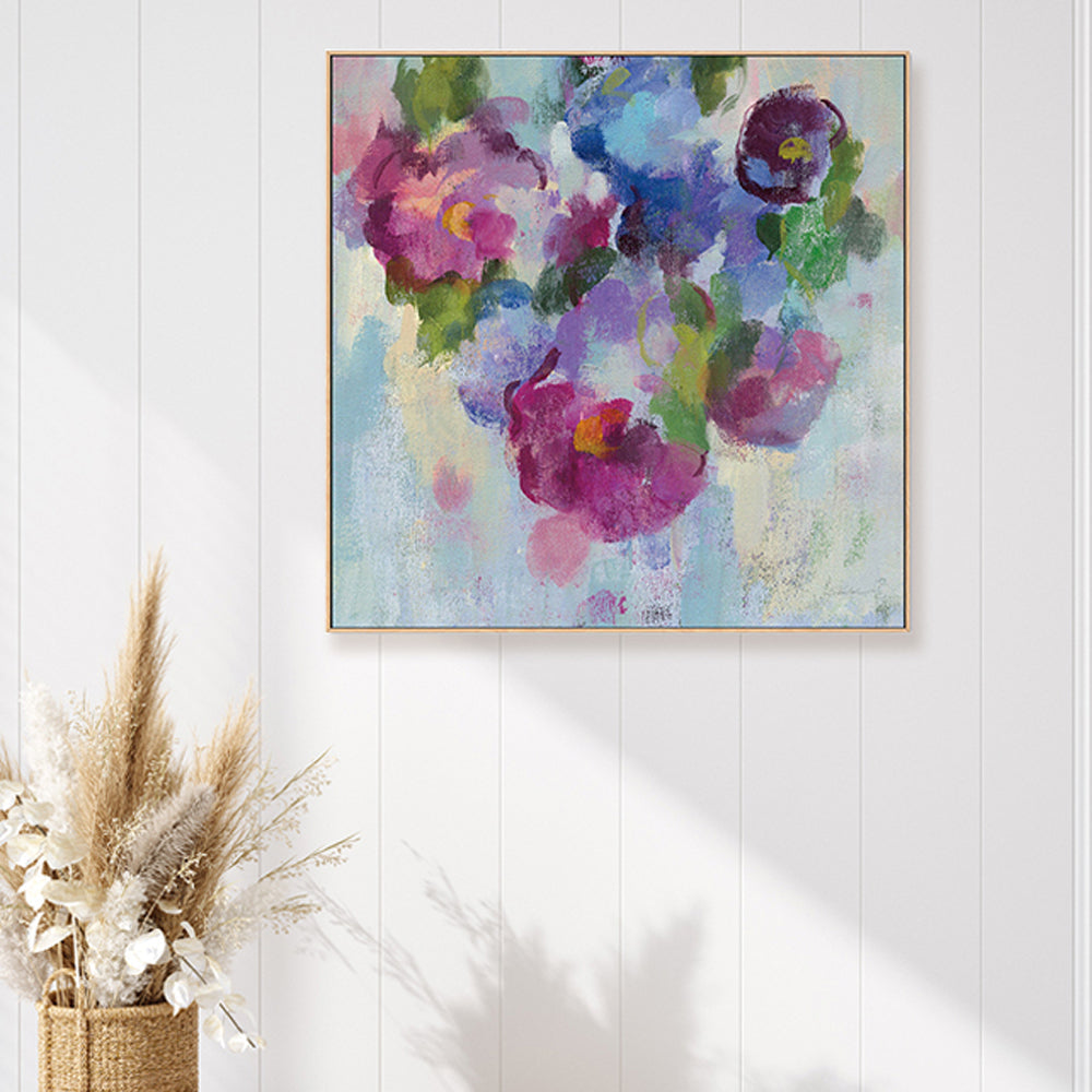 wall-art-print-canvas-poster-framed-Pink and Blue, Style C-by-Silvia Vassileva-Gioia Wall Art