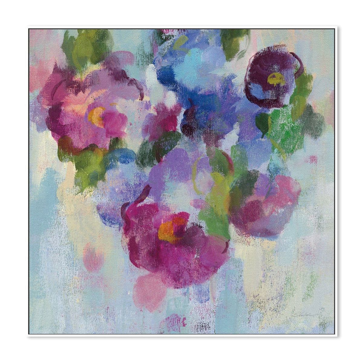 wall-art-print-canvas-poster-framed-Pink and Blue, Style C-by-Silvia Vassileva-Gioia Wall Art