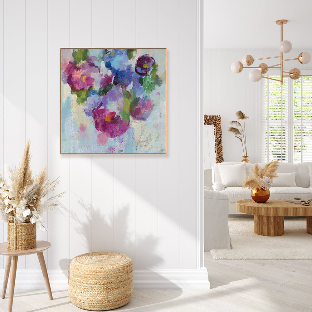 wall-art-print-canvas-poster-framed-Pink and Blue, Style C-by-Silvia Vassileva-Gioia Wall Art