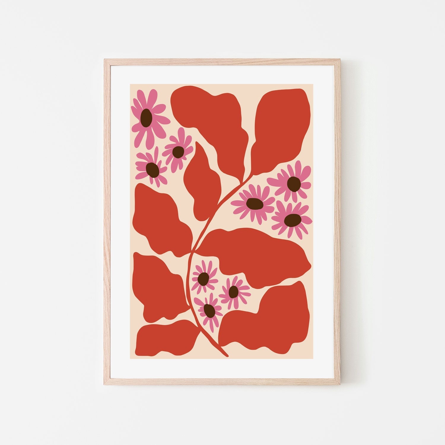 wall-art-print-canvas-poster-framed-Pink and Nature , By Miho Art Studio-6