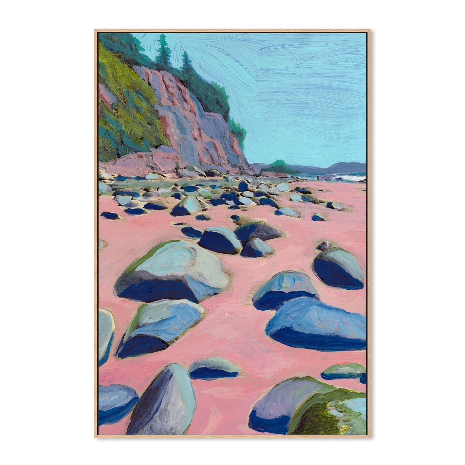 wall-art-print-canvas-poster-framed-Pink Bay , By Eleanor Baker-4