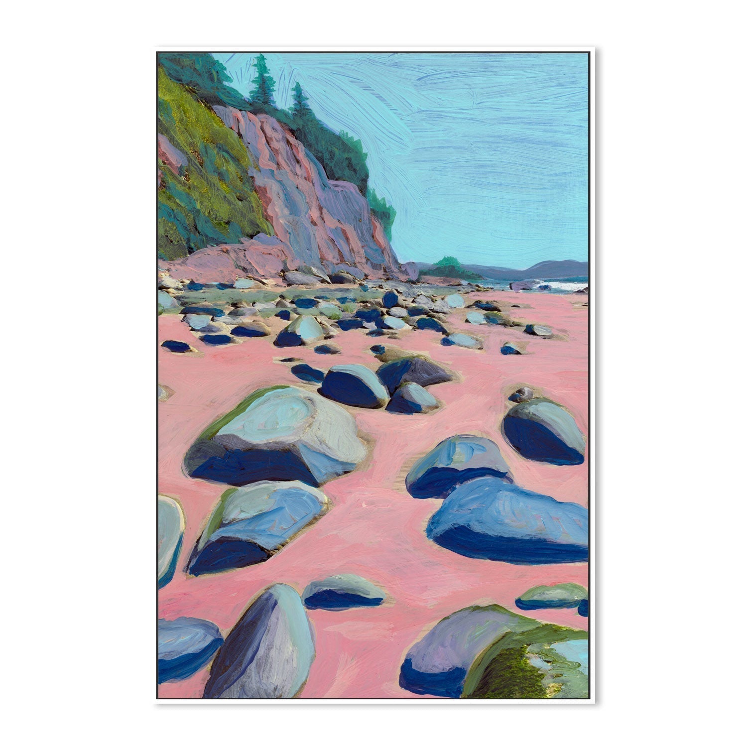 wall-art-print-canvas-poster-framed-Pink Bay , By Eleanor Baker-5