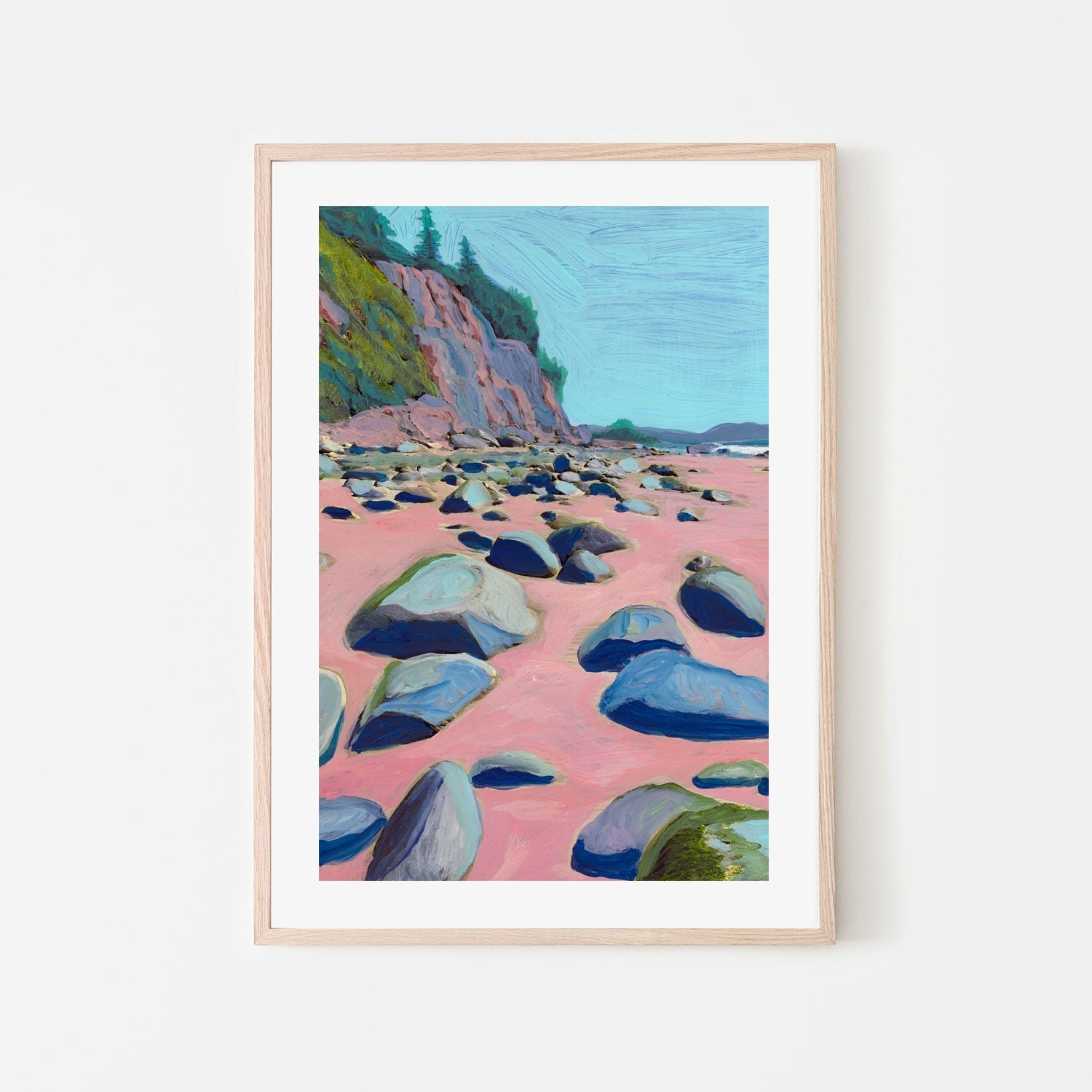 wall-art-print-canvas-poster-framed-Pink Bay , By Eleanor Baker-6