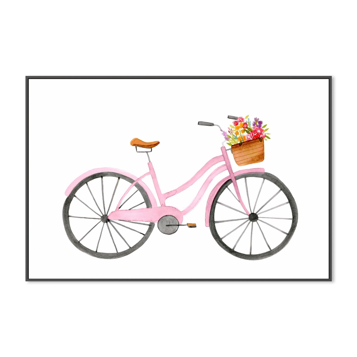 wall-art-print-canvas-poster-framed-Pink Bike , By Lisa Nohren-3