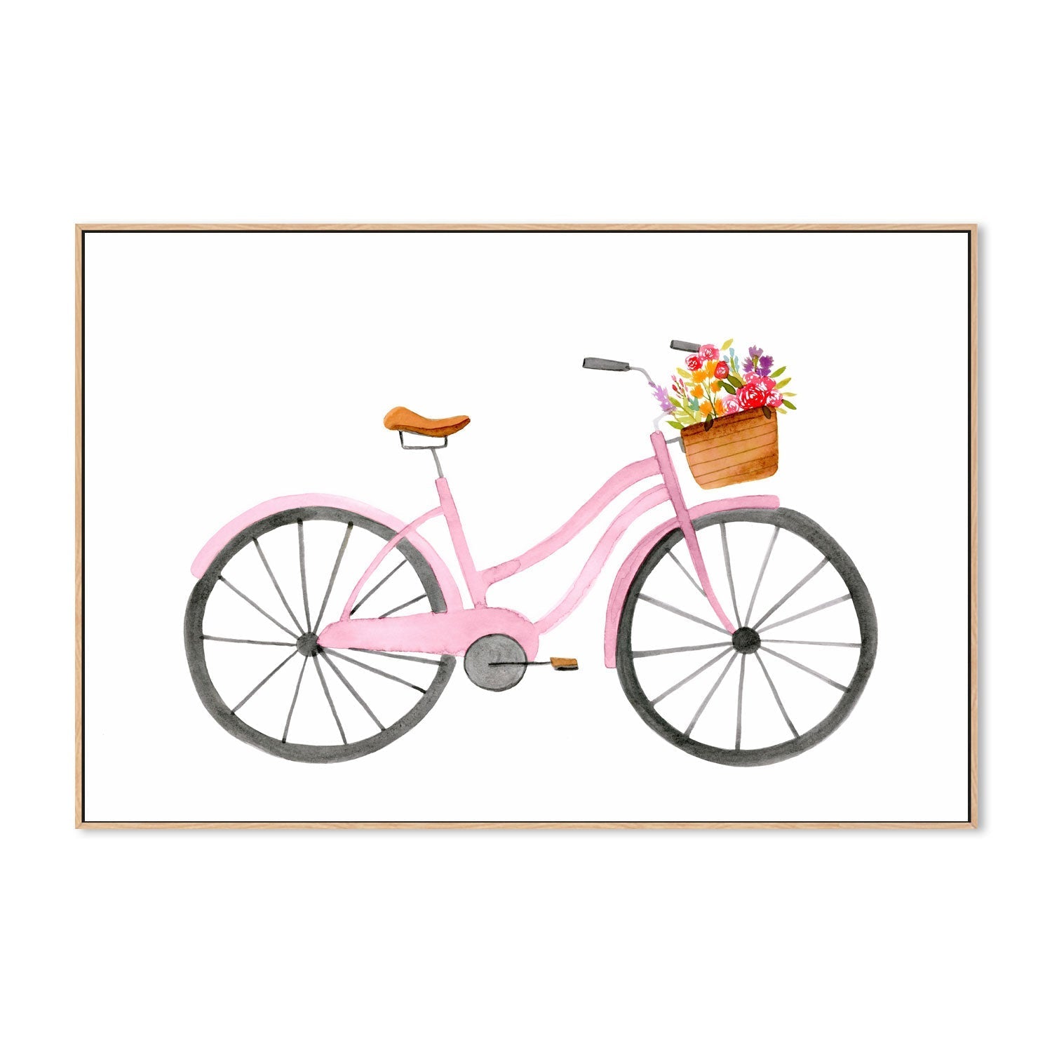 wall-art-print-canvas-poster-framed-Pink Bike , By Lisa Nohren-4