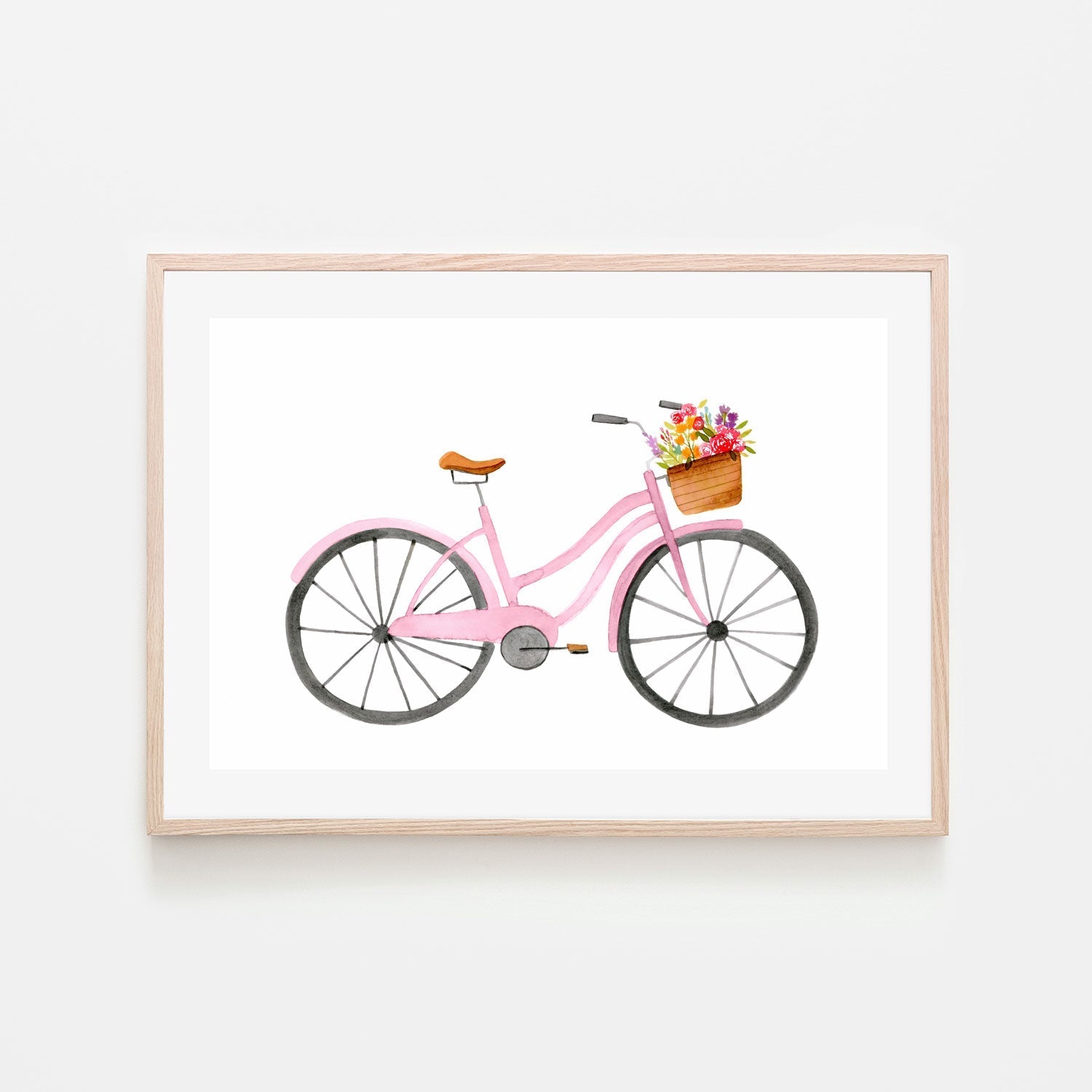 wall-art-print-canvas-poster-framed-Pink Bike , By Lisa Nohren-6