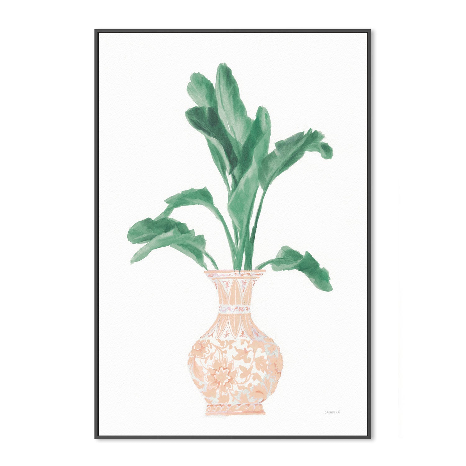 wall-art-print-canvas-poster-framed-Pink Chinoiserie, Style A , By Danhui Nai-GIOIA-WALL-ART
