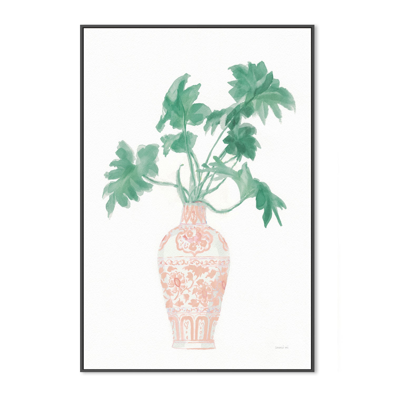 wall-art-print-canvas-poster-framed-Pink Chinoiserie, Style B , By Danhui Nai-GIOIA-WALL-ART