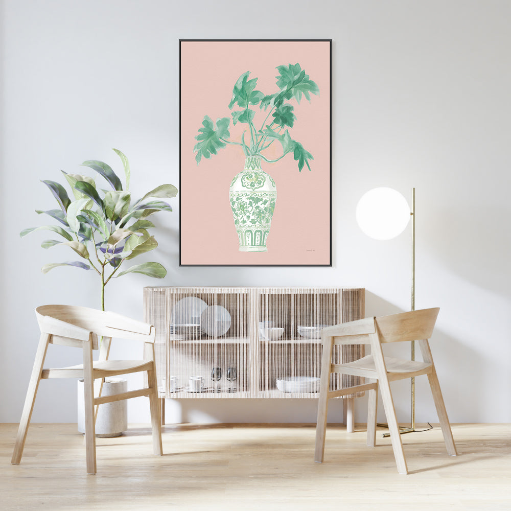 wall-art-print-canvas-poster-framed-Pink Chinoiserie, Style C , By Danhui Nai-GIOIA-WALL-ART