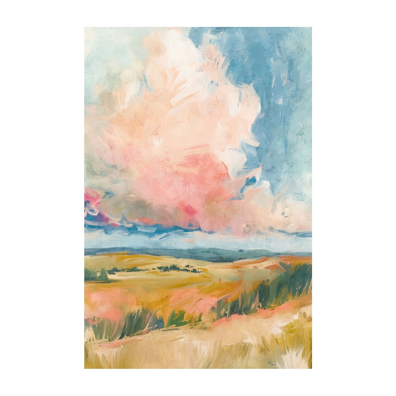 wall-art-print-canvas-poster-framed-Pink Clouds , Style A, By Nina Blue-1