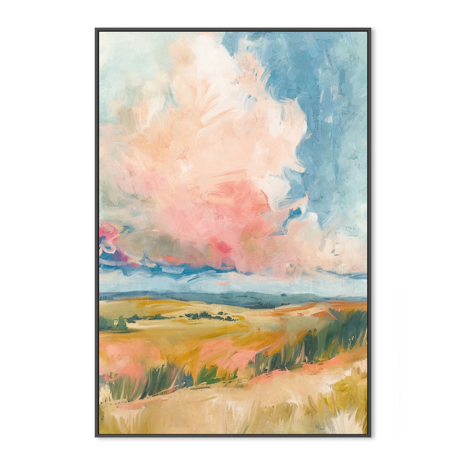 wall-art-print-canvas-poster-framed-Pink Clouds , Style A, By Nina Blue-3