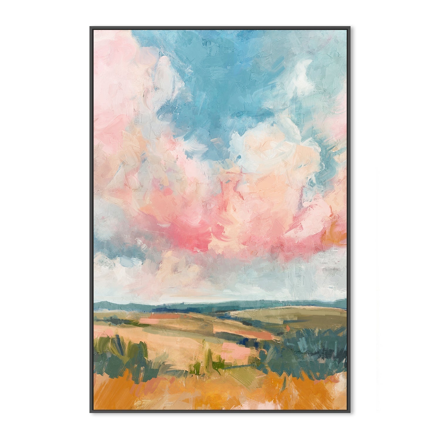 wall-art-print-canvas-poster-framed-Pink Clouds , Style B, By Nina Blue-3