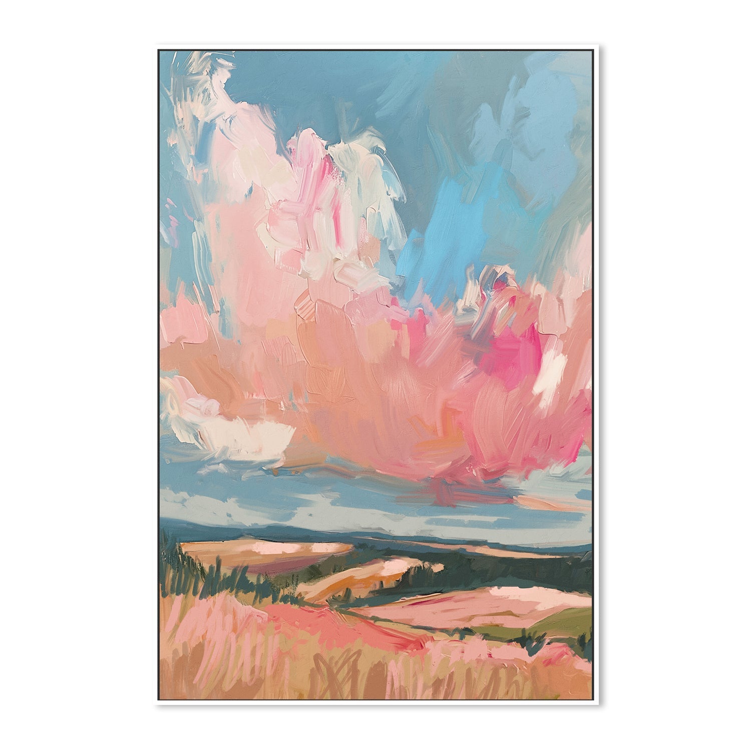 wall-art-print-canvas-poster-framed-Pink Clouds , Style C, By Nina Blue-5