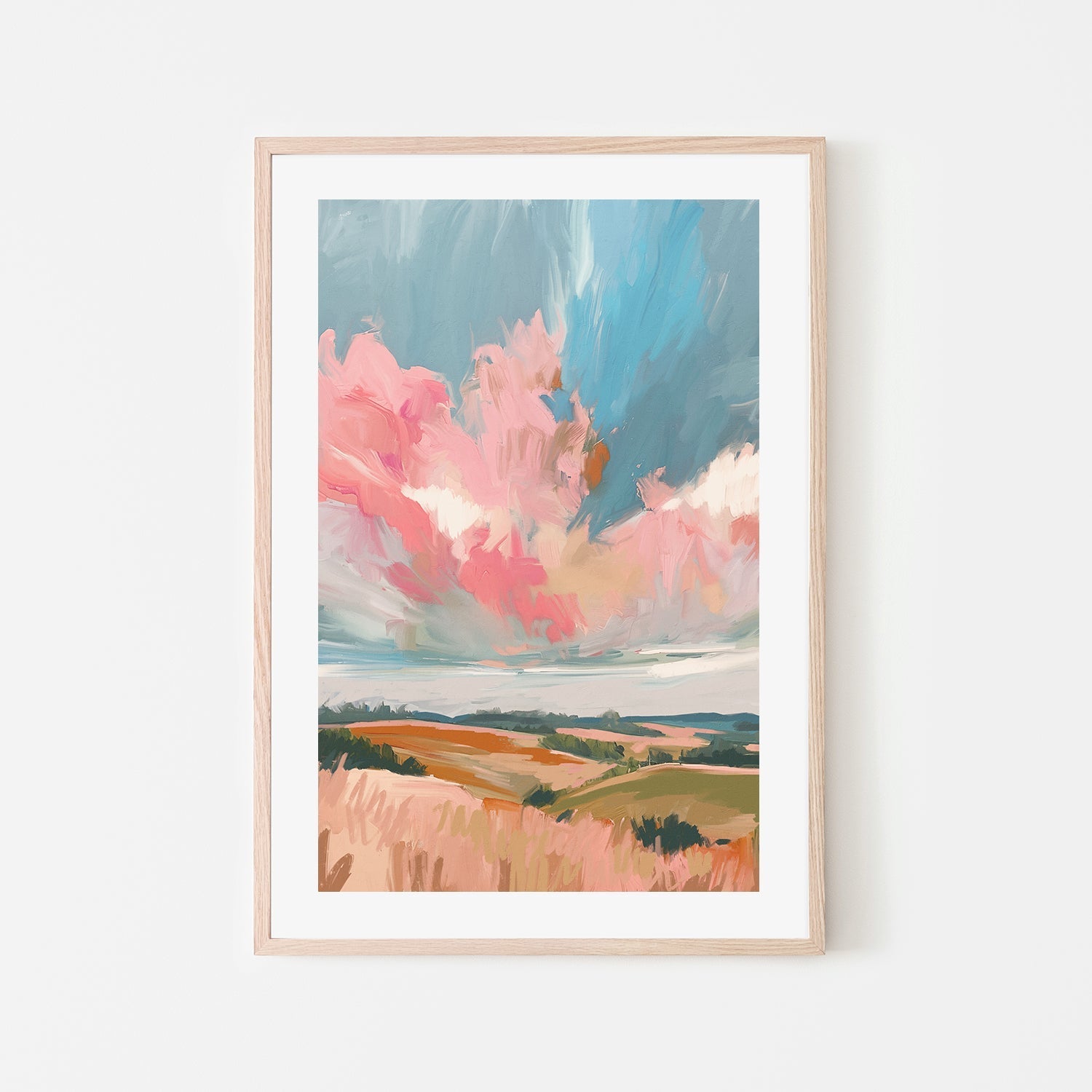 wall-art-print-canvas-poster-framed-Pink Clouds , Style D, By Nina Blue-6