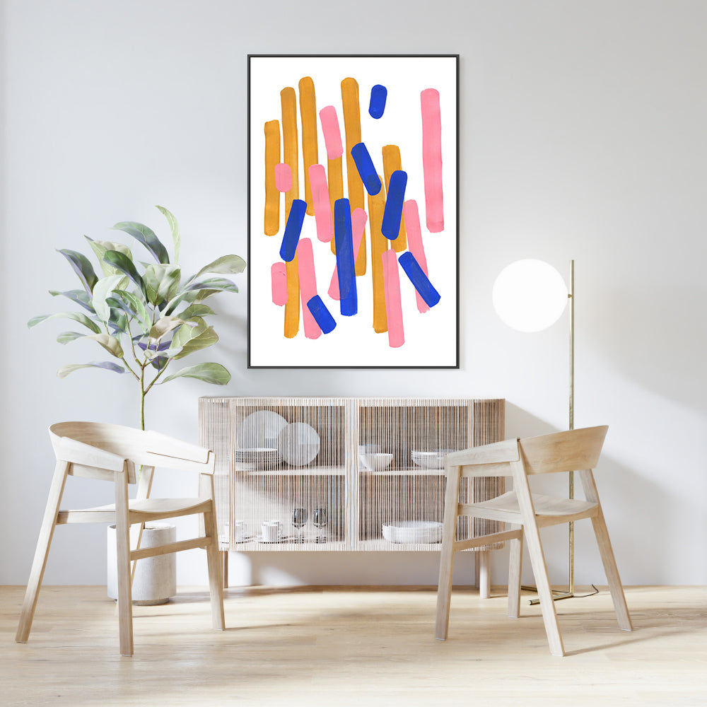 wall-art-print-canvas-poster-framed-Pink Confetti , By Ejaaz Haniff-GIOIA-WALL-ART