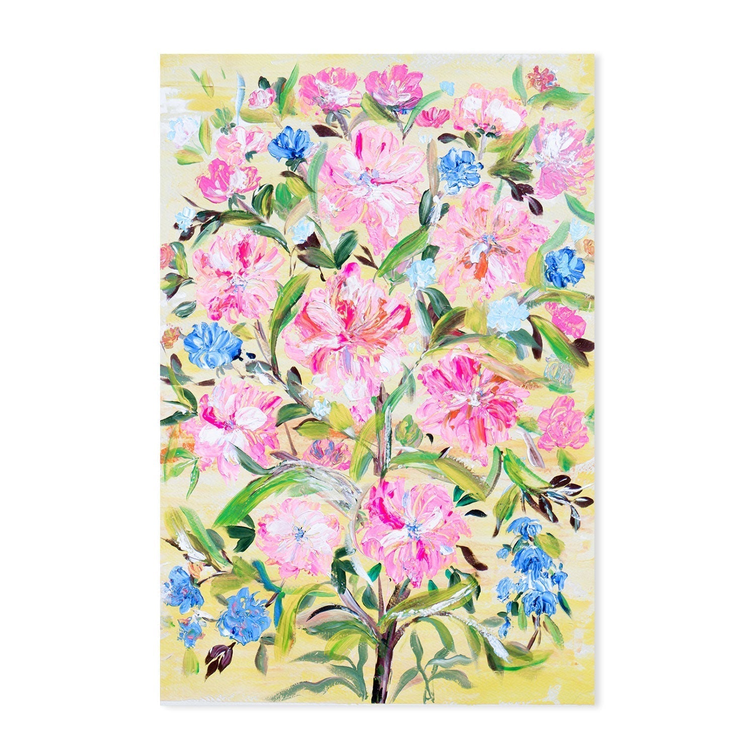 wall-art-print-canvas-poster-framed-Pink Geraniums, Style A , By Nadar Musa-GIOIA-WALL-ART