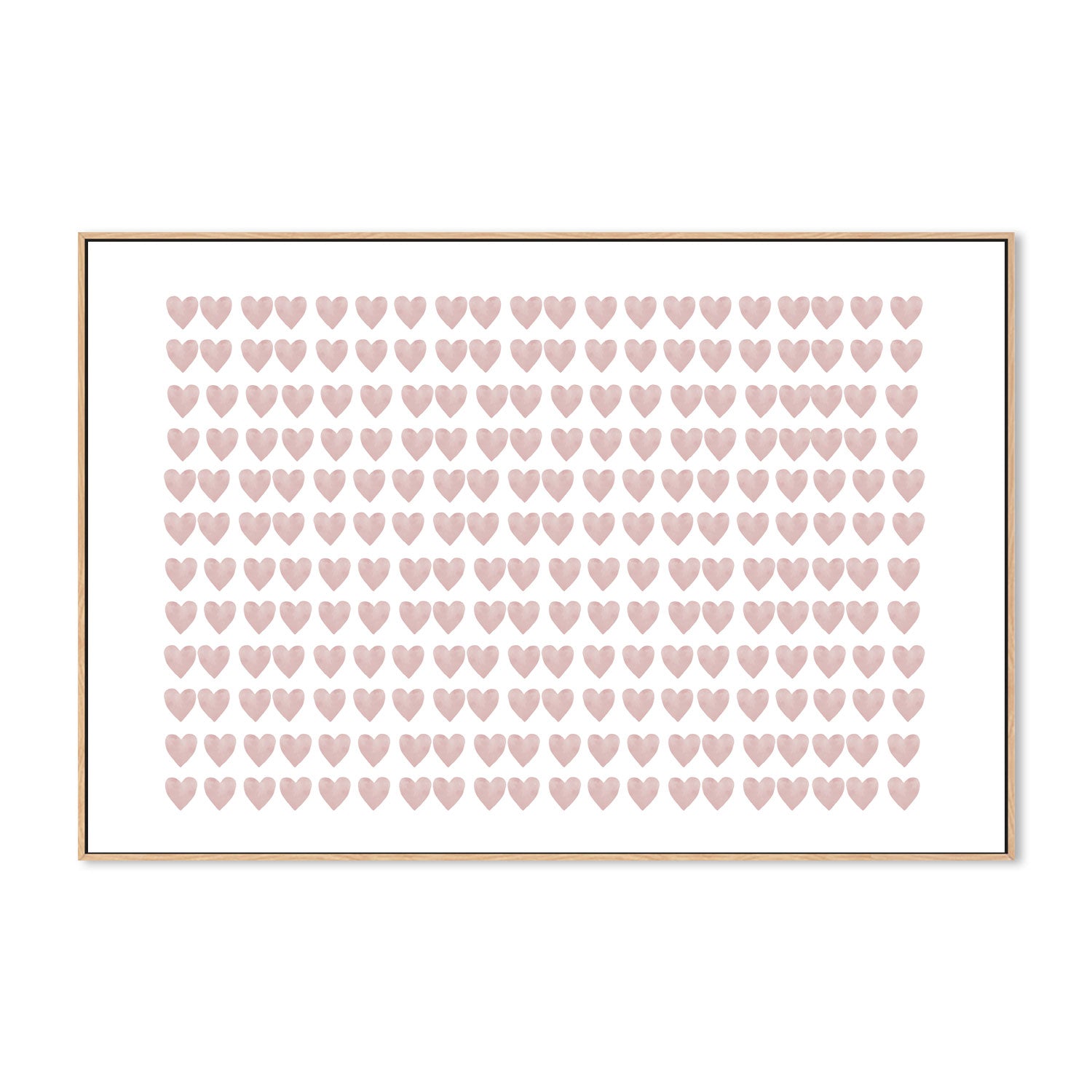wall-art-print-canvas-poster-framed-Pink Hearts , By Leah Straatsma-4