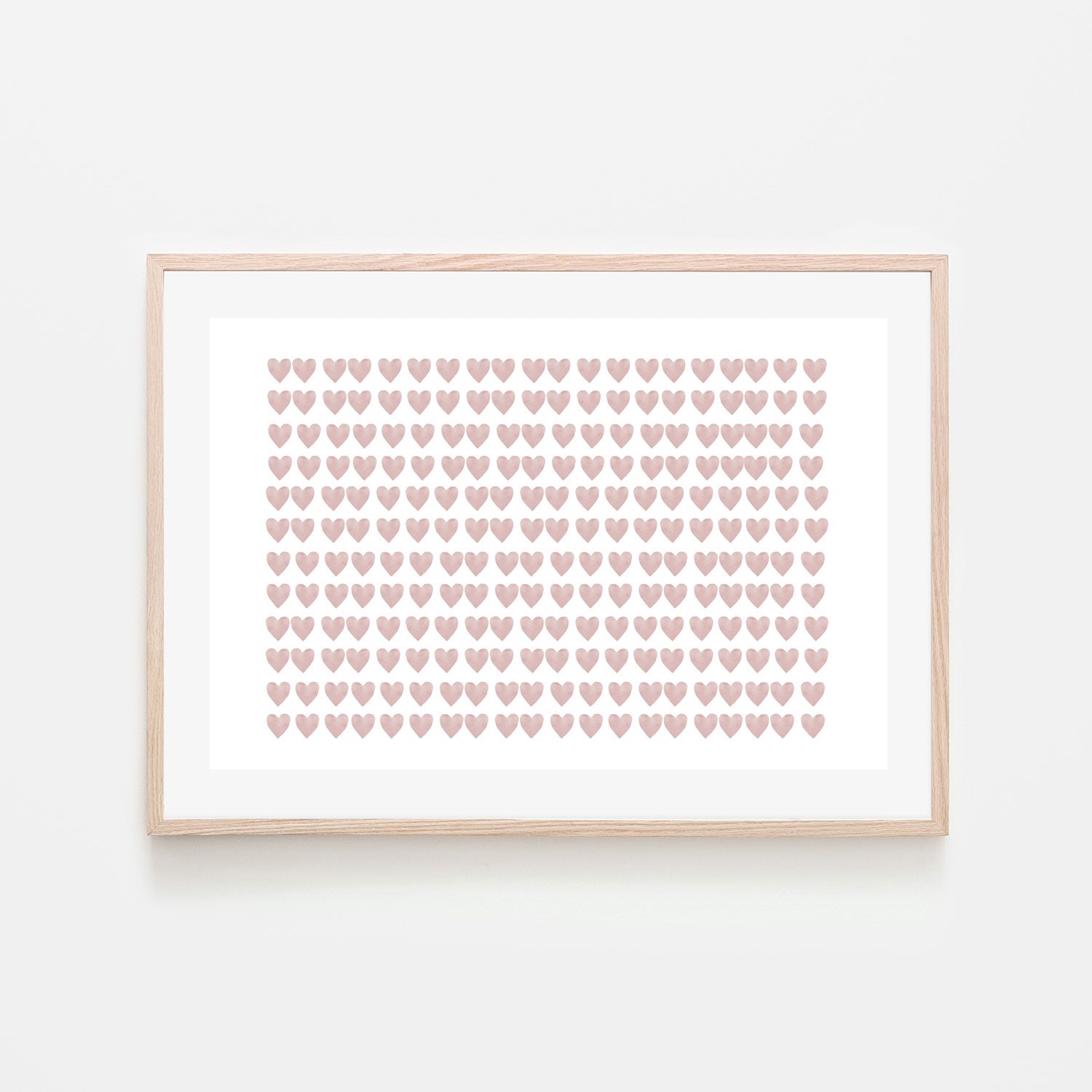 wall-art-print-canvas-poster-framed-Pink Hearts , By Leah Straatsma-6