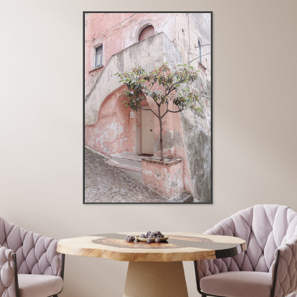 wall-art-print-canvas-poster-framed-Pink House In Corigliano Calabro-2