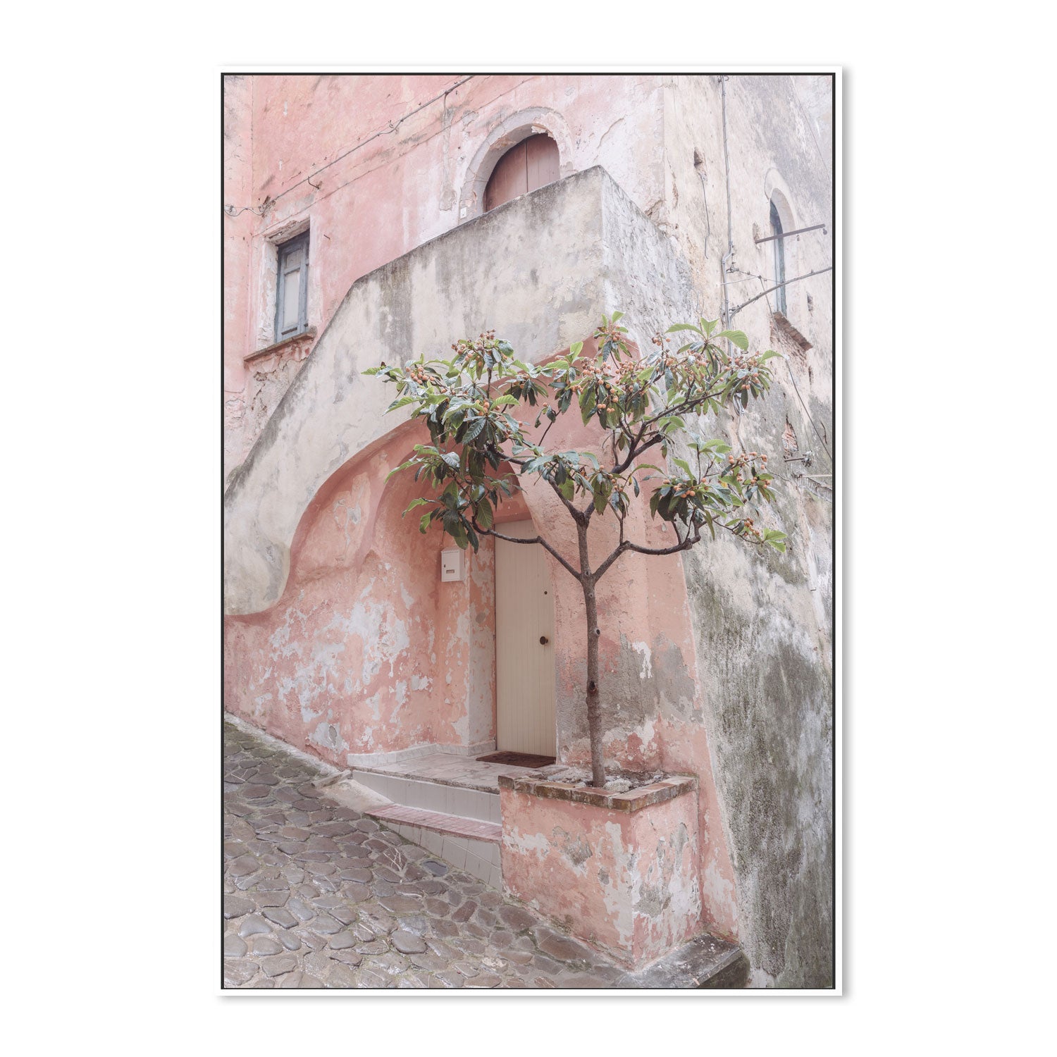 wall-art-print-canvas-poster-framed-Pink House In Corigliano Calabro-5