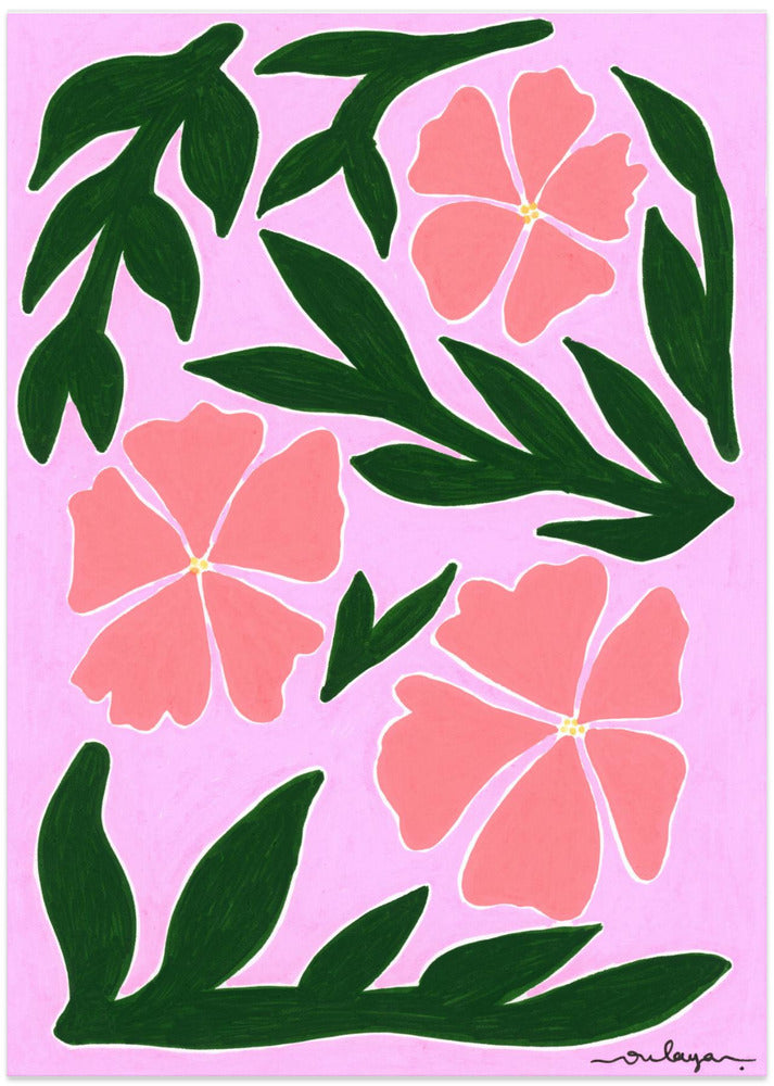 wall-art-print-canvas-poster-framed-Pink Medow , By Oulaya Kebbaj-11