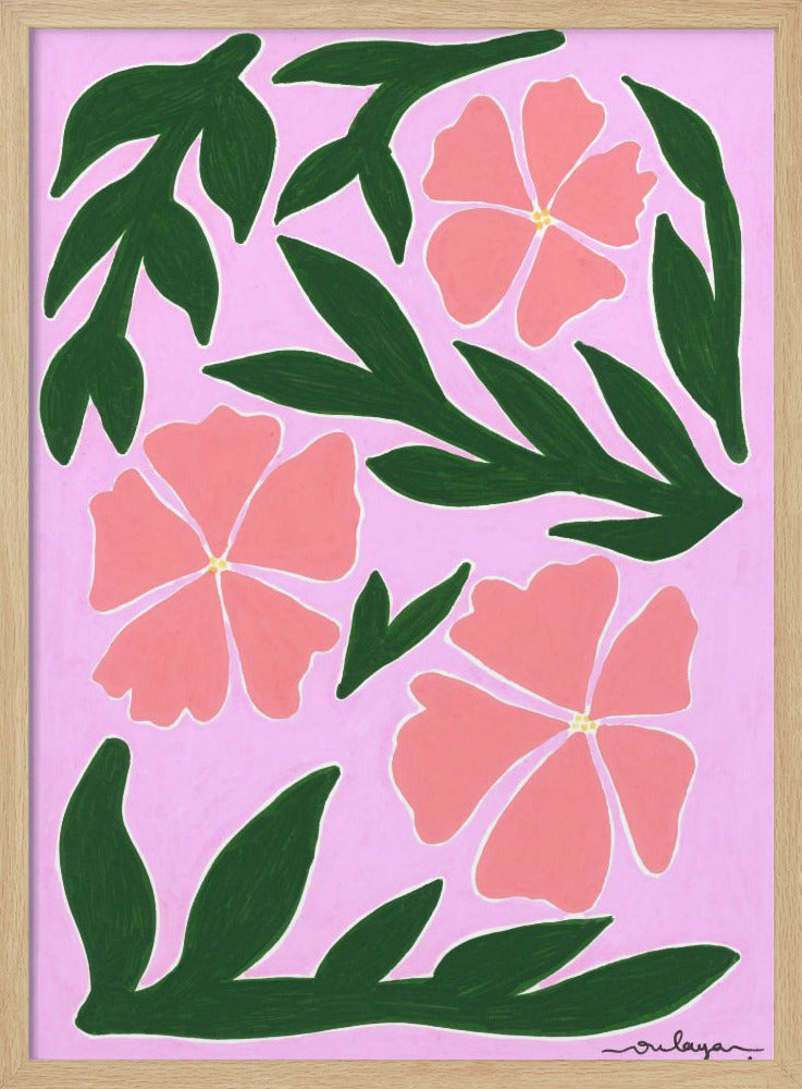 wall-art-print-canvas-poster-framed-Pink Medow , By Oulaya Kebbaj-4