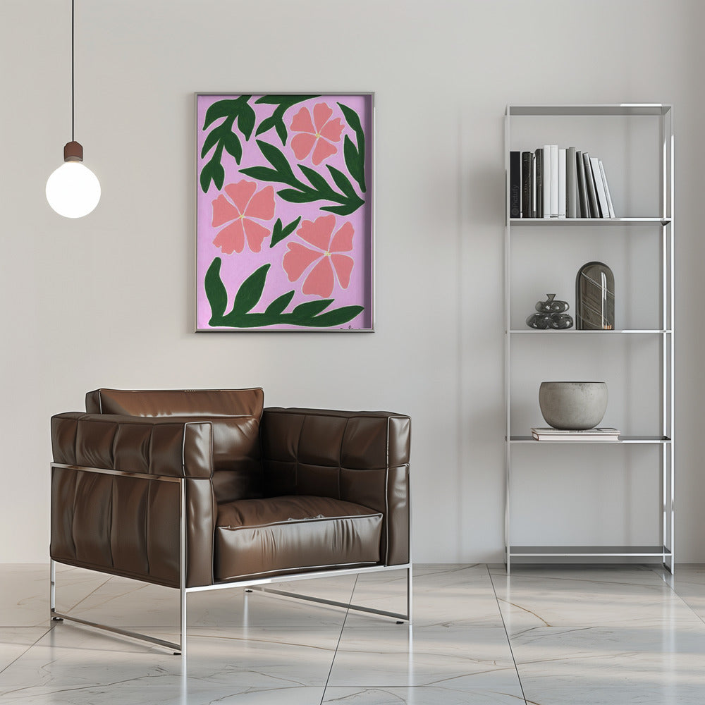 wall-art-print-canvas-poster-framed-Pink Medow , By Oulaya Kebbaj-6