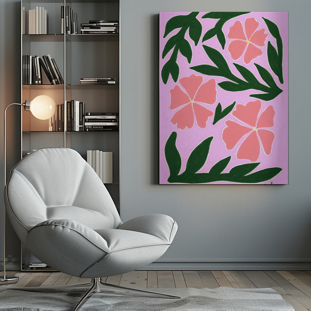 wall-art-print-canvas-poster-framed-Pink Medow , By Oulaya Kebbaj-9