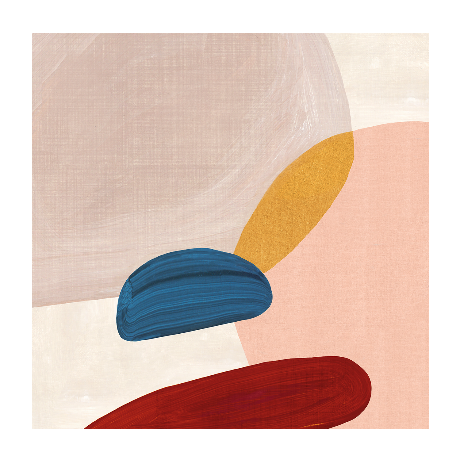 wall-art-print-canvas-poster-framed-Pink Pebbles, Style C , By Eva Watts-1