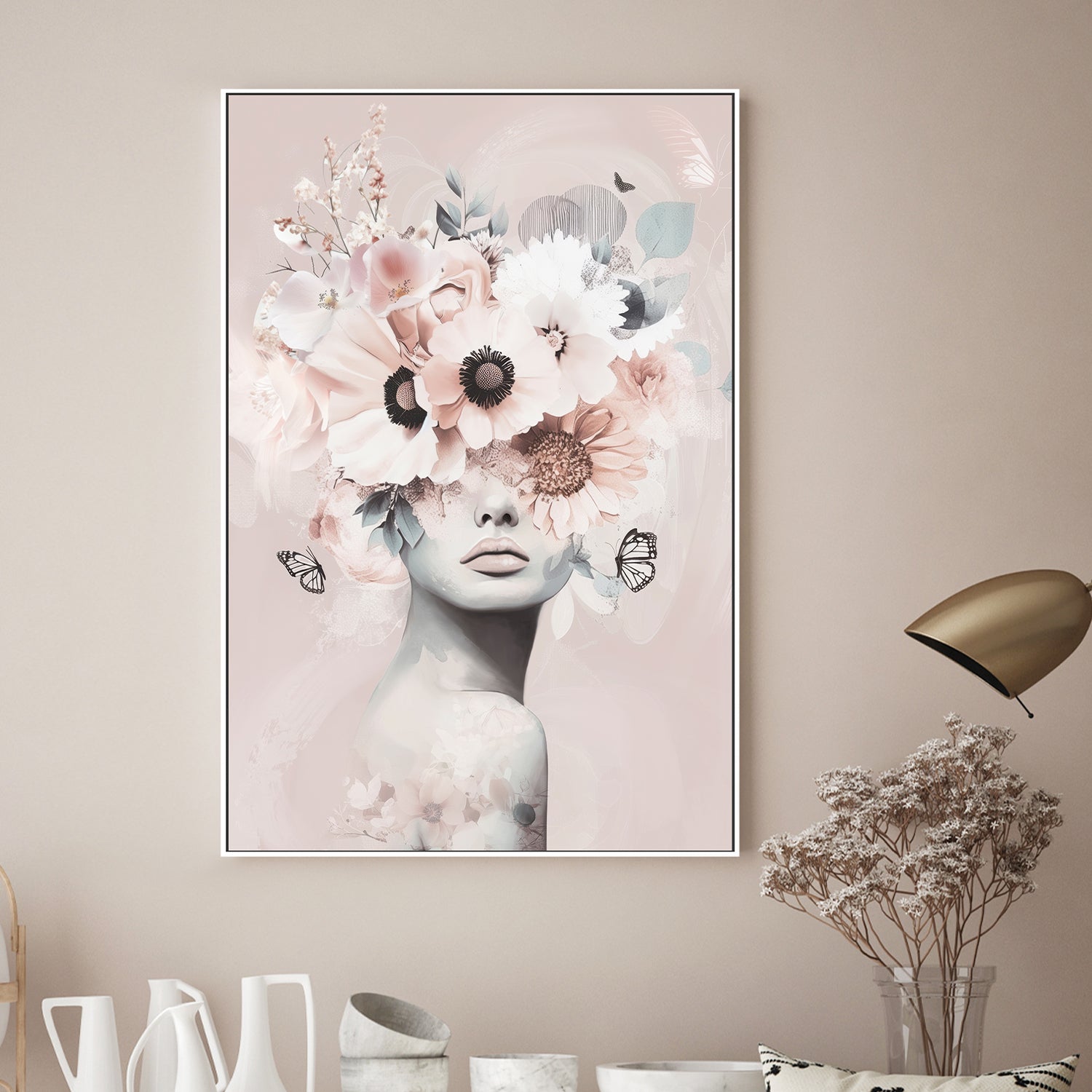 wall-art-print-canvas-poster-framed-Pink Petal Veil, By Bella Eve , By Bella Eve-2